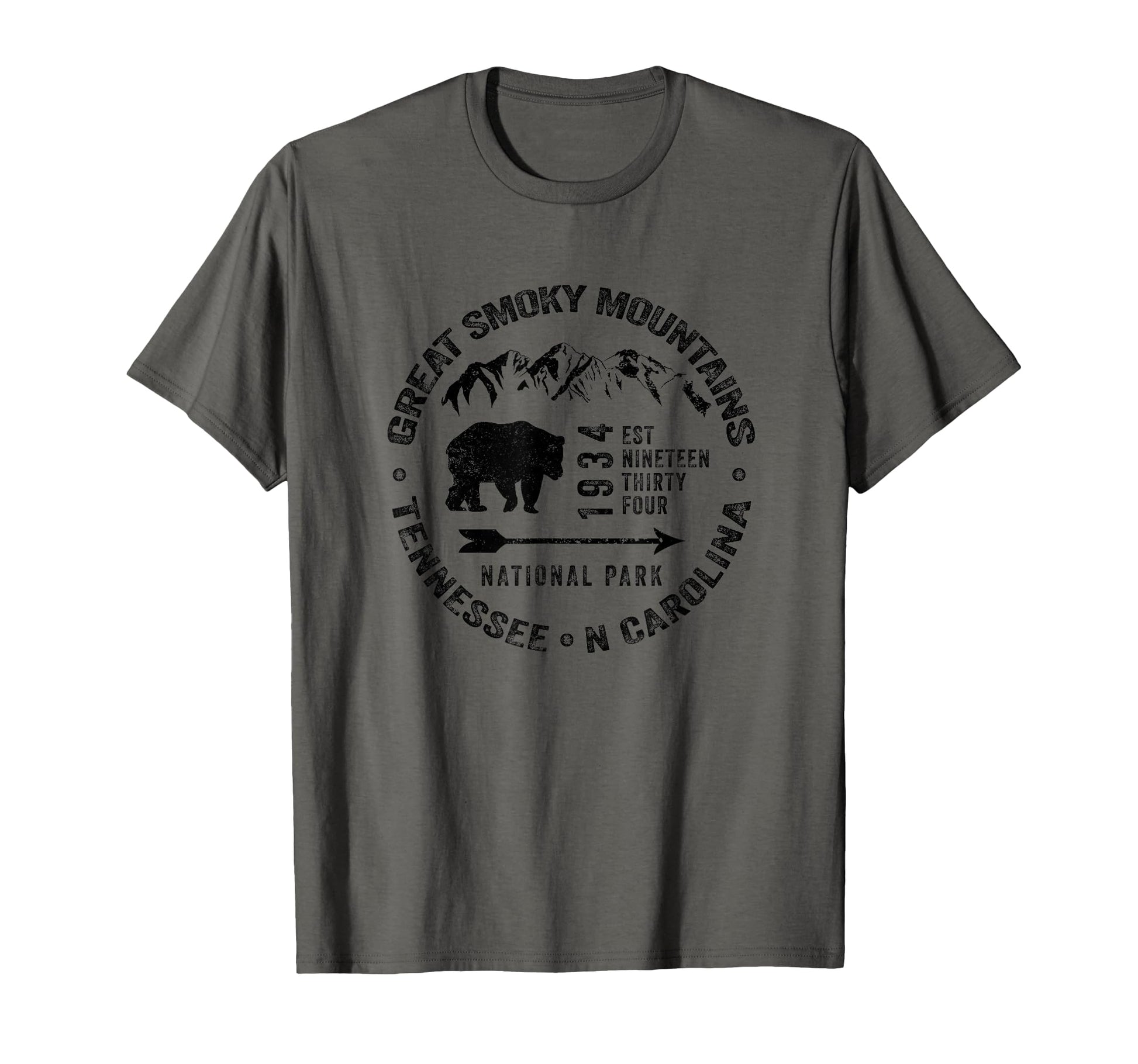 Great Smoky Mountains National Park Usa T-Shirt - Minimalist Print Unisex - T-Shirt, Sweatshirt, Hoodie