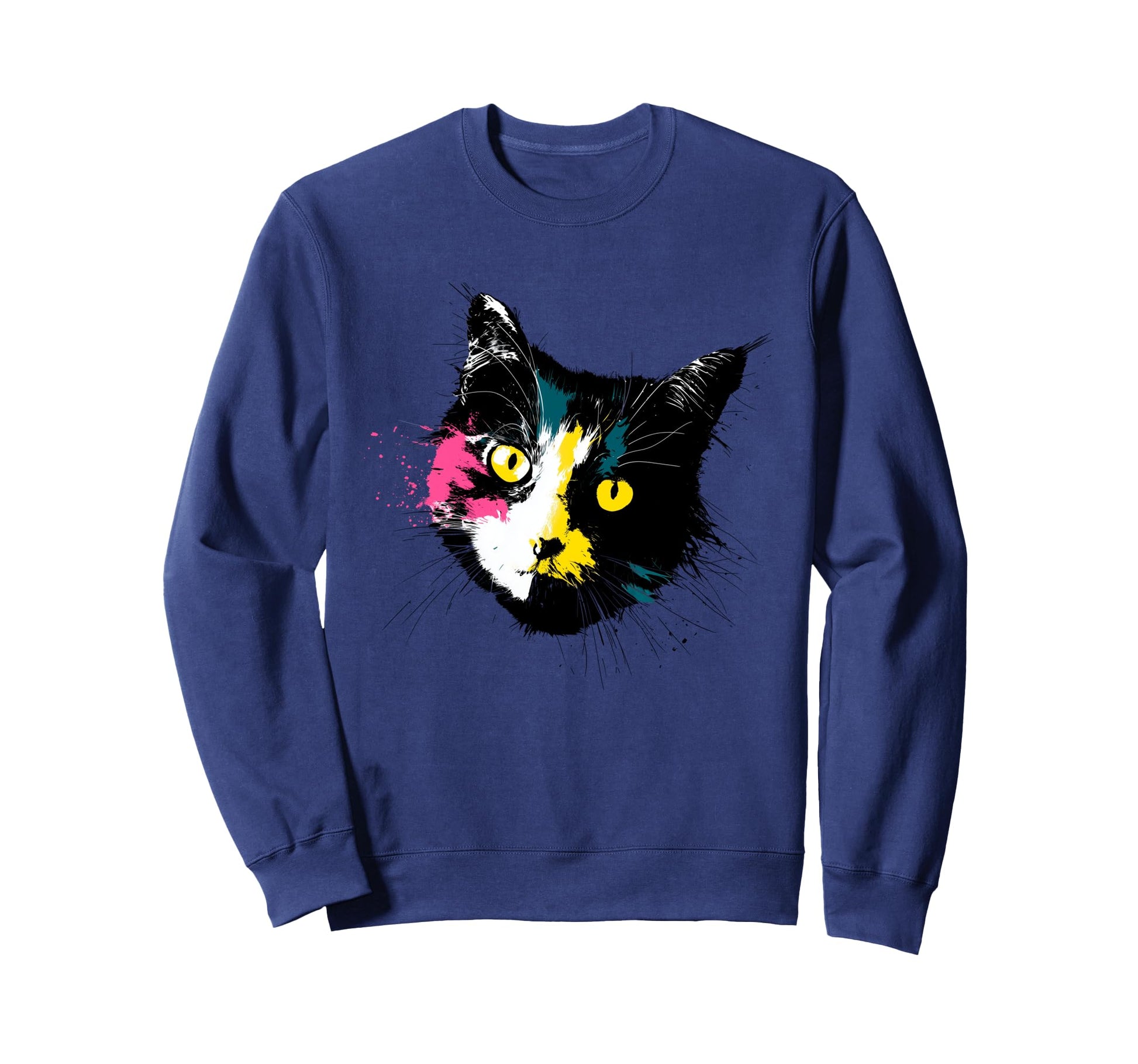 Cat Lover Pop Art Feline Friends Sweatshirt - Graphic Print Unisex - T-Shirt, Sweatshirt, Hoodie