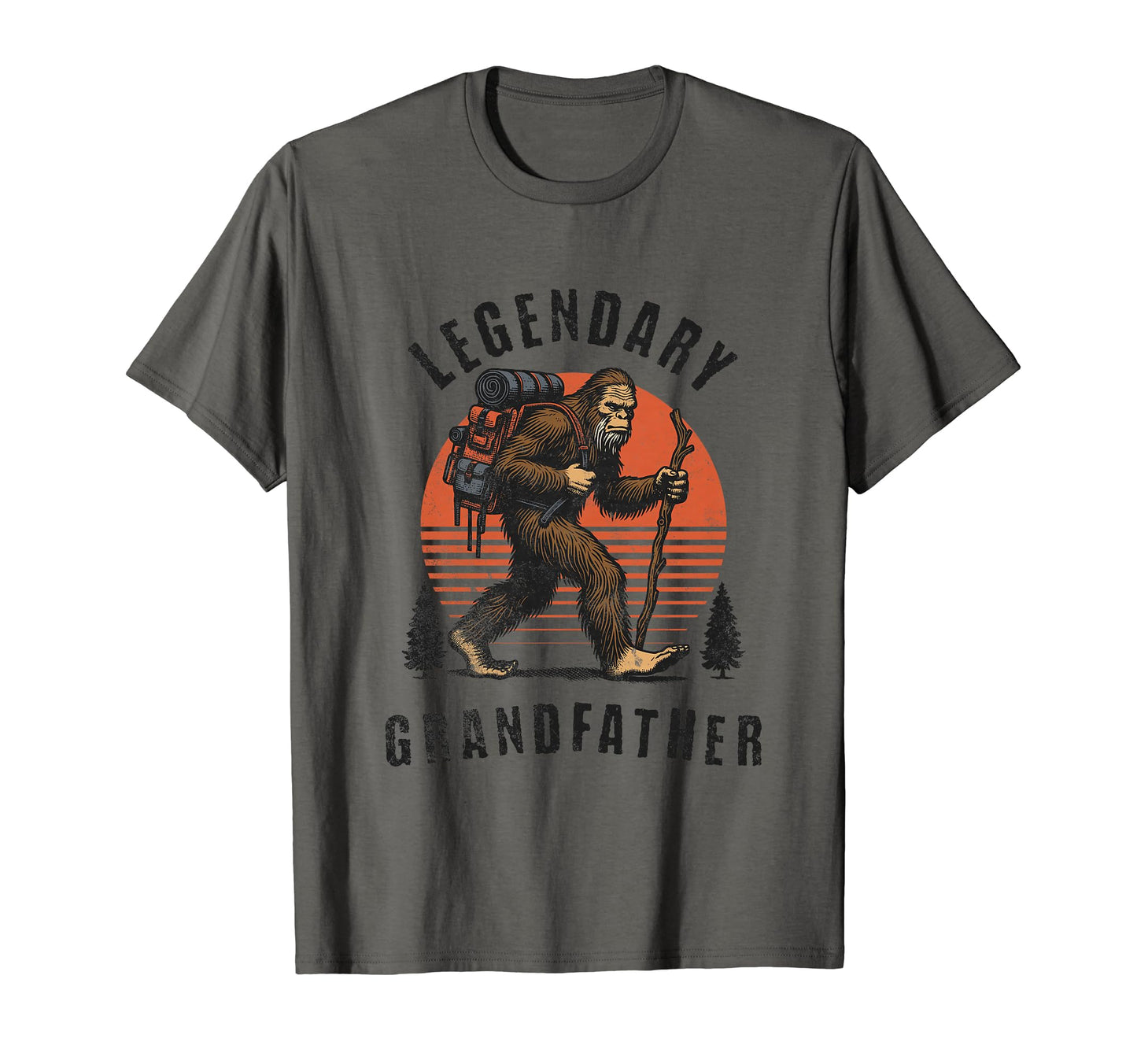 Legendary Grandfather Fathers Day Bigfoot T-Shirt - Unique Graphic Unisex - T-Shirt, Sweatshirt, Hoodie