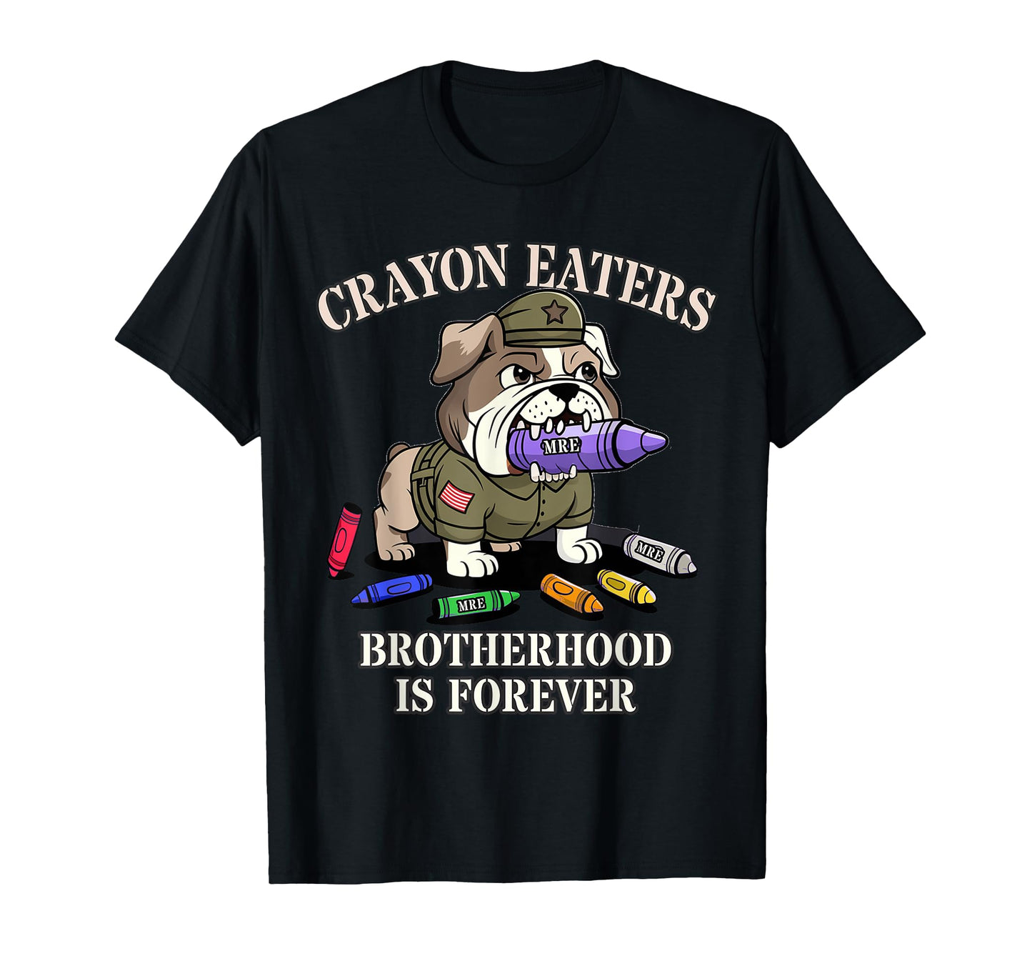 Military Crayon Eaters Brotherhood T-Shirt - Graphic Print Men Women - T-Shirt, Sweatshirt, Hoodie