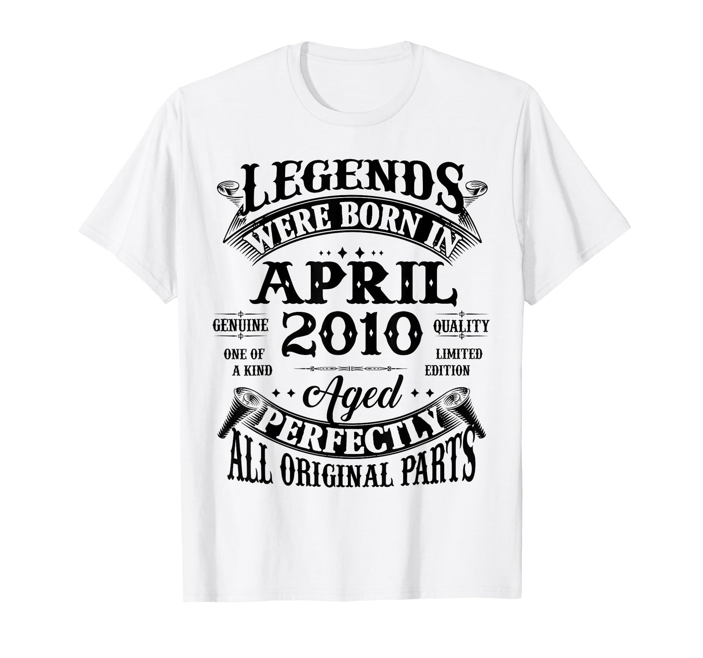 16Th Birthday Gift Legend Born April T-Shirt - Minimalist Print Unisex - T-Shirt, Sweatshirt, Hoodie