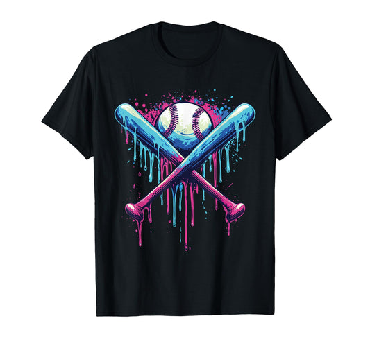 Baseball Bat Drip Funny T-Shirt - Novelty Apparel Unisex - T-Shirt, Sweatshirt, Hoodie