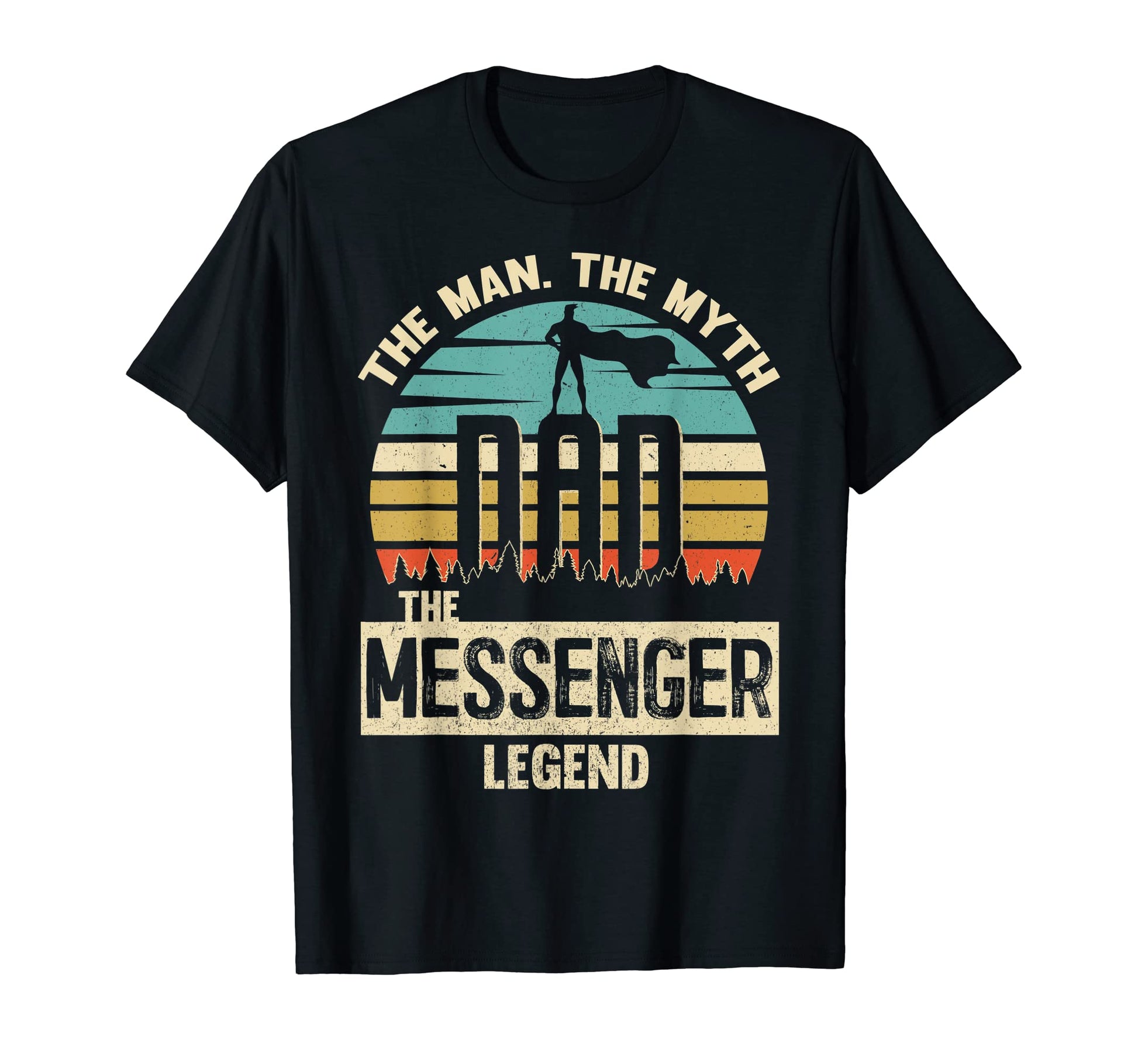 Mens Myth Legend Dad Messenger T-Shirt - Fun Novelty Design Unisex - T-Shirt, Sweatshirt, Hoodie
