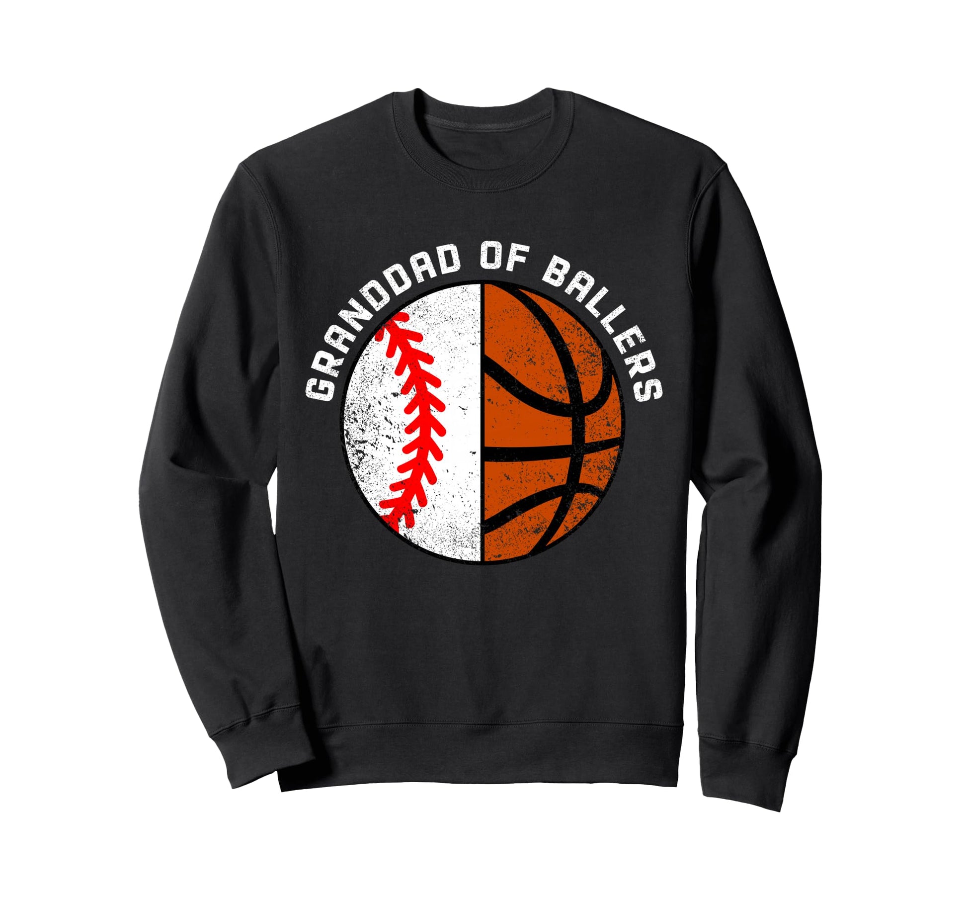 Granddad Ballers Funny Baseball Sweatshirt - Unique Graphic Unisex - T-Shirt, Sweatshirt, Hoodie