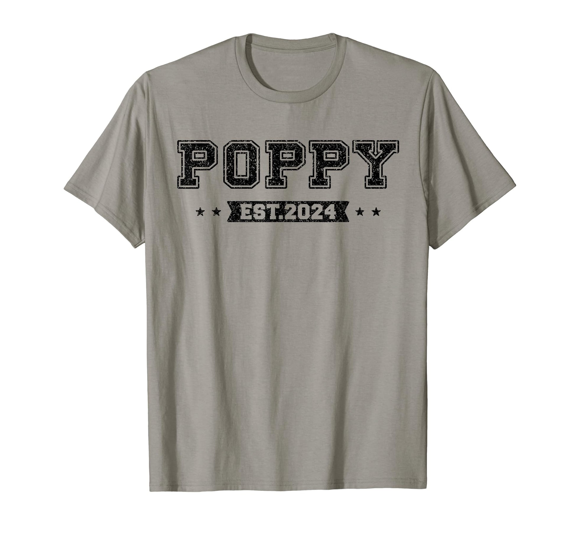 Poppy Est 2024 Grandpa To Be 1St Time T-Shirt - Trendy Graphic Unisex - T-Shirt, Sweatshirt, Hoodie