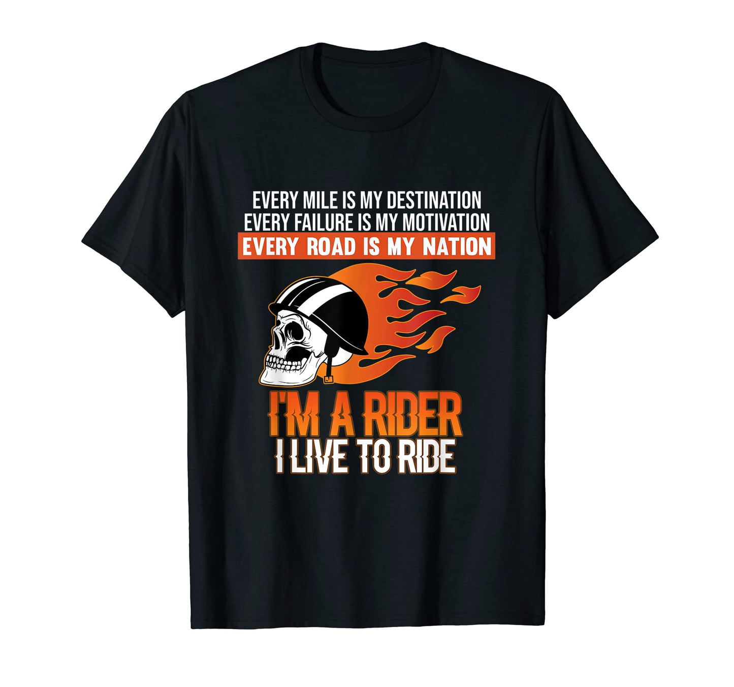 I Am Rider Skeleton Motorcycle Biker T-Shirt - Unique Graphic Men Women - T-Shirt, Sweatshirt, Hoodie