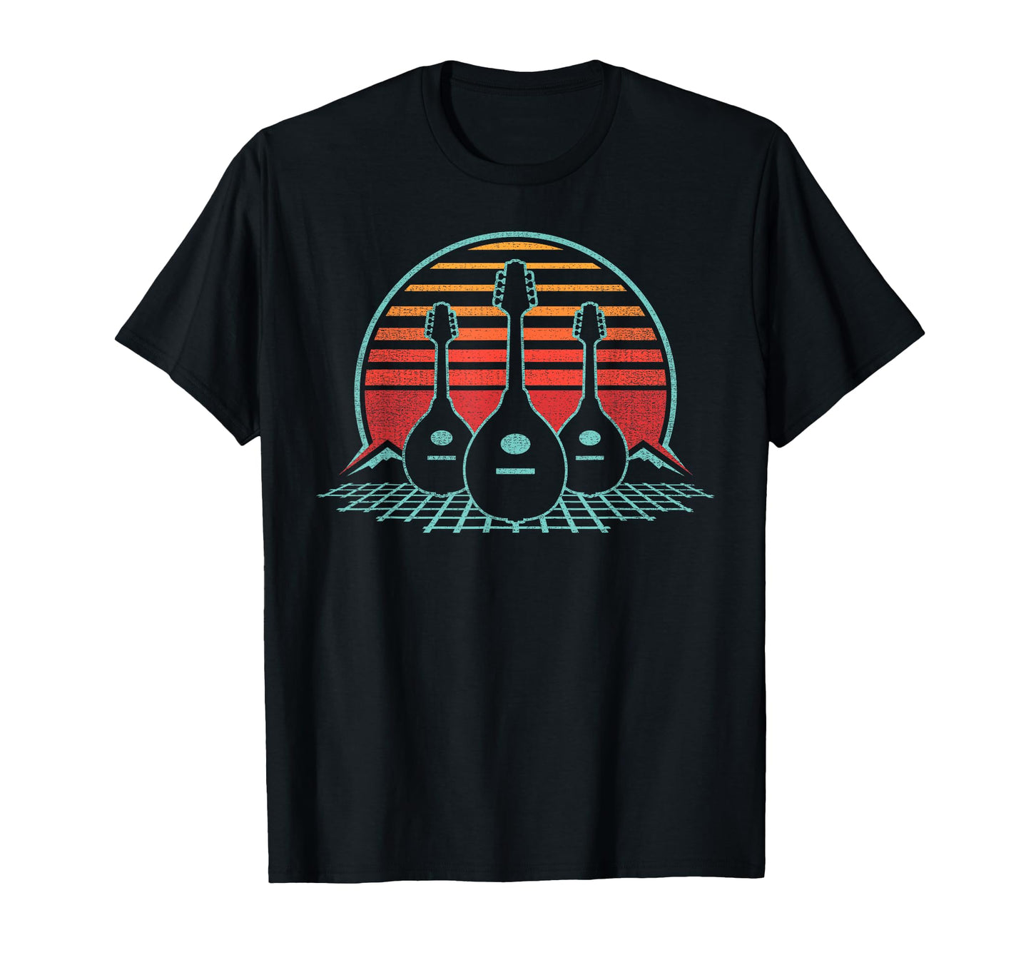 Mandolin 80S Player Musician Gift T-Shirt - Novelty Apparel Men Women - T-Shirt, Sweatshirt, Hoodie