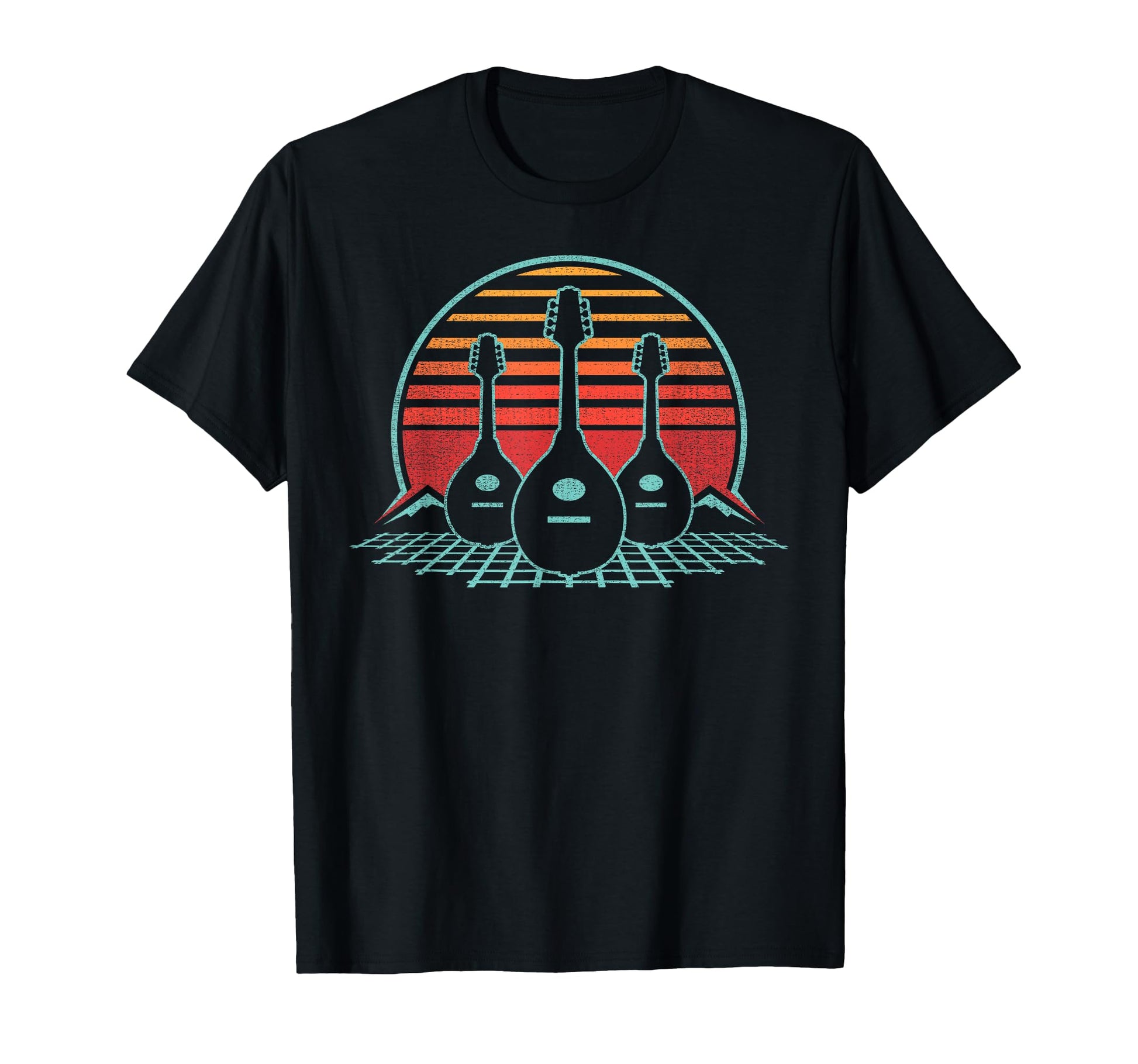 Mandolin 80S Player Musician Gift T-Shirt - Novelty Apparel Men Women - T-Shirt, Sweatshirt, Hoodie
