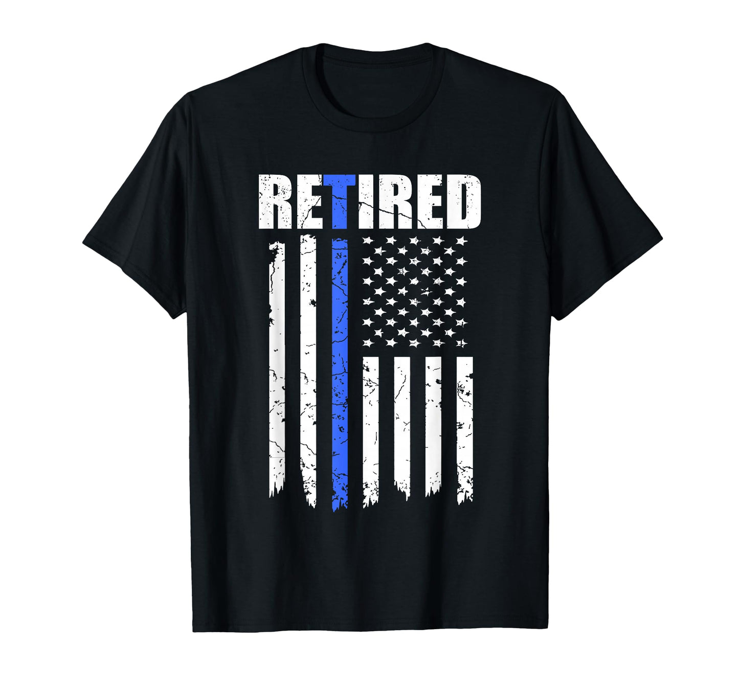 Retired Police Officer American Flag T-Shirt - Aesthetic Graphic Unisex - T-Shirt, Sweatshirt, Hoodie
