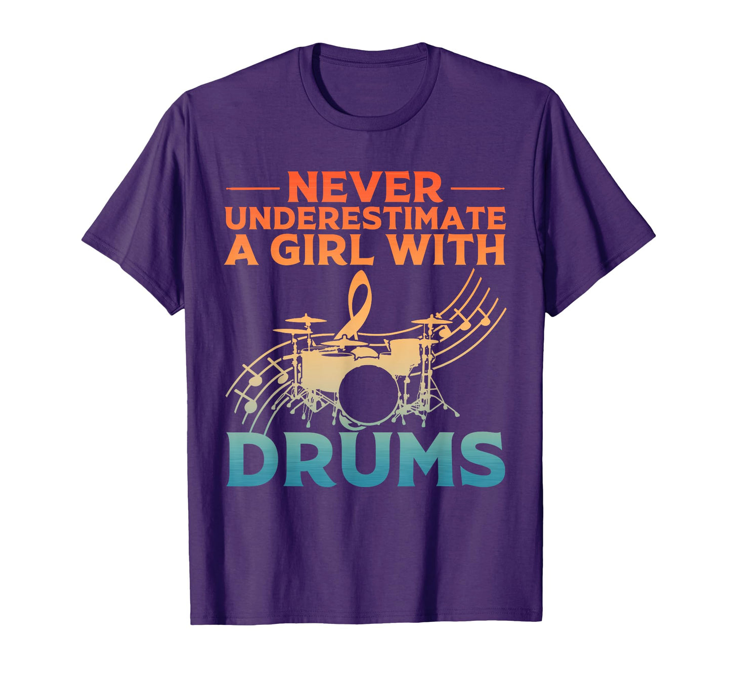 Funny Drummer Art Drum Set Musician T-Shirt - Custom Art Print Unisex - T-Shirt, Sweatshirt, Hoodie