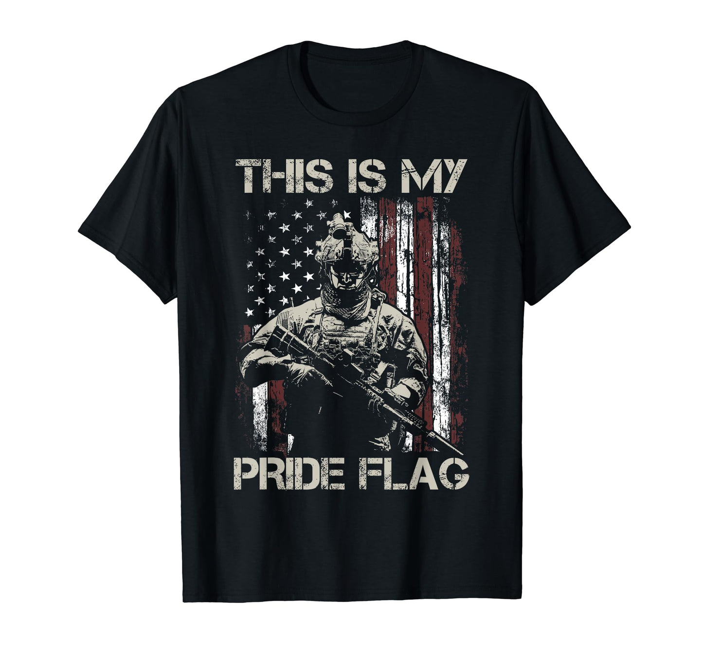 This Is My Pride Flag Usa Veteran T-Shirt - Casual Everyday Wear Unisex - T-Shirt, Sweatshirt, Hoodie