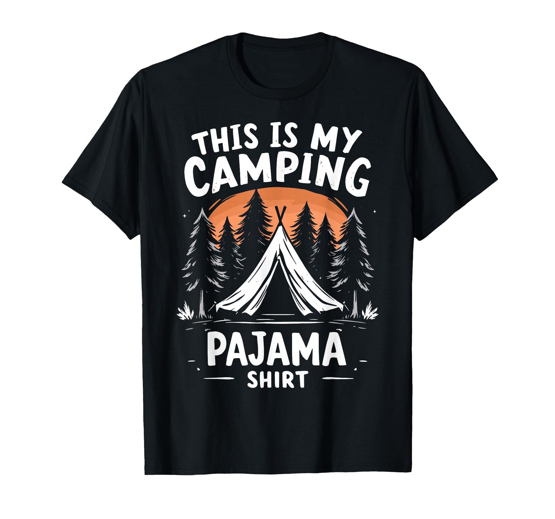 This Is My Camping Pajama Mountain T-Shirt - Minimalist Print Unisex - T-Shirt, Sweatshirt, Hoodie