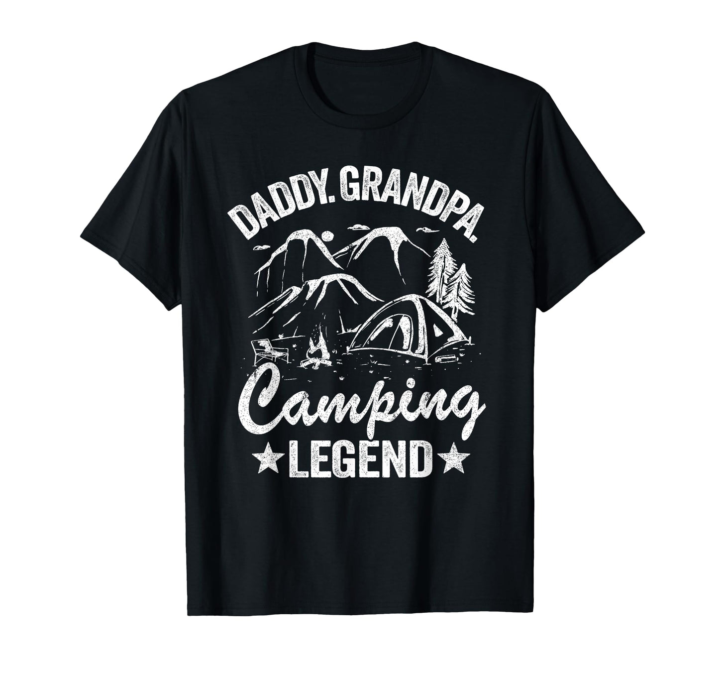 Daddy Grandpa Camping Legend Rv Camper T-Shirt - Novelty Apparel Men Women - T-Shirt, Sweatshirt, Hoodie