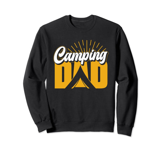 Camping Dad Campsite Lover Camper Camp Sweatshirt - Graphic Print Unisex - T-Shirt, Sweatshirt, Hoodie