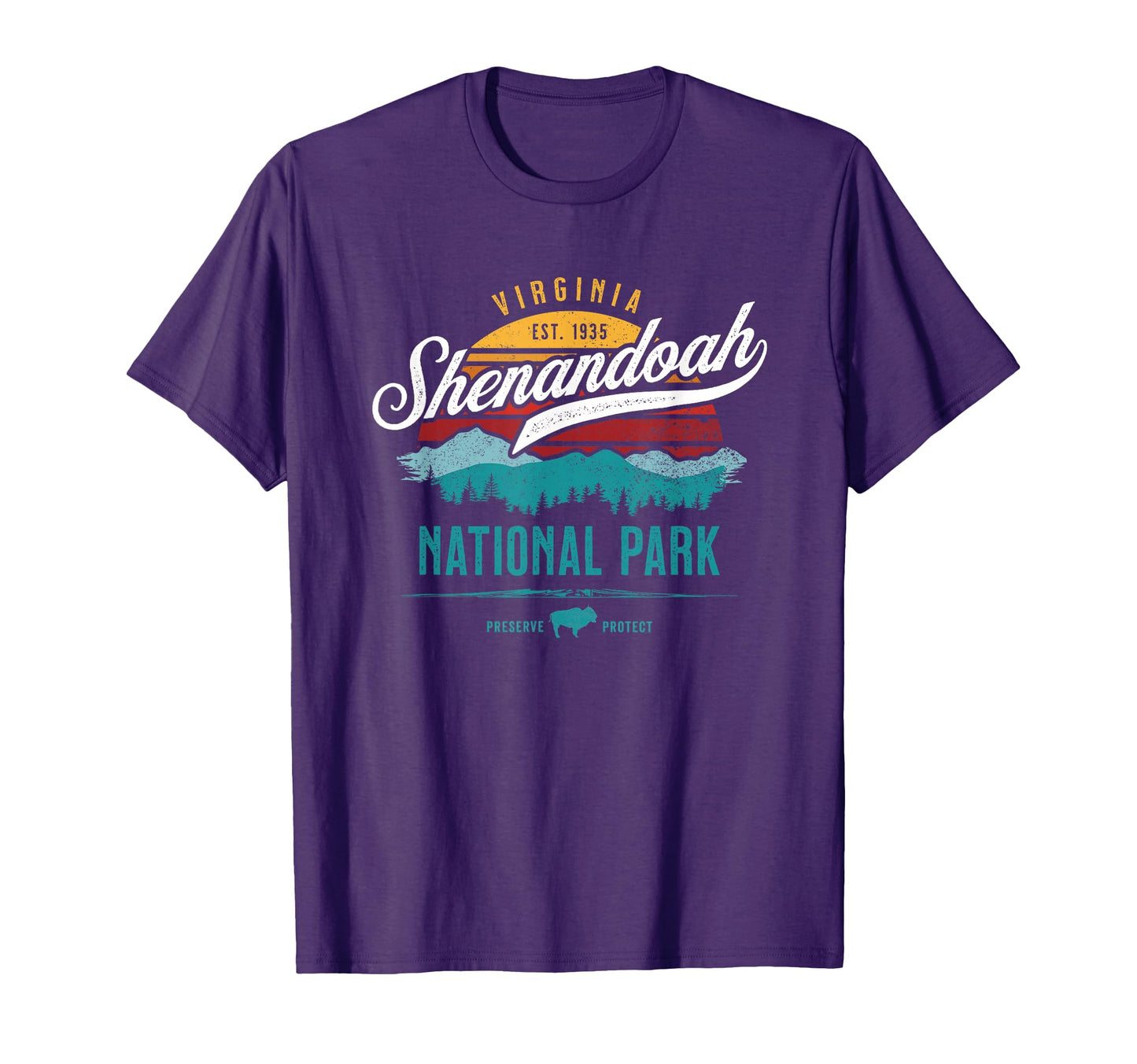 Shenandoah National Virginia Usa Park T-Shirt - Custom Art Print Unisex - T-Shirt, Sweatshirt, Hoodie