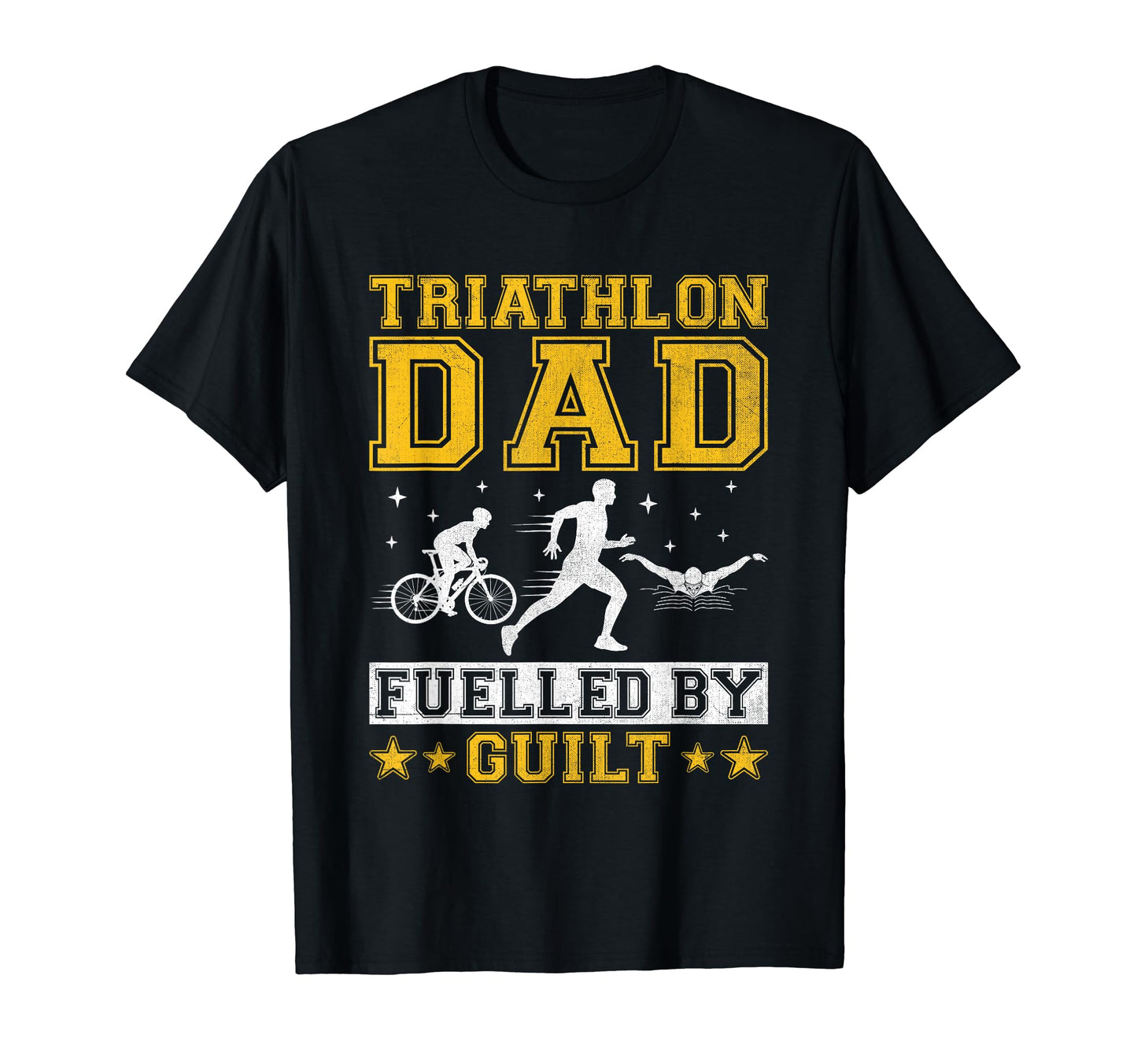Triathlon Dad Swim Bike Run Triathlete T-Shirt - Graphic Print Unisex - T-Shirt, Sweatshirt, Hoodie