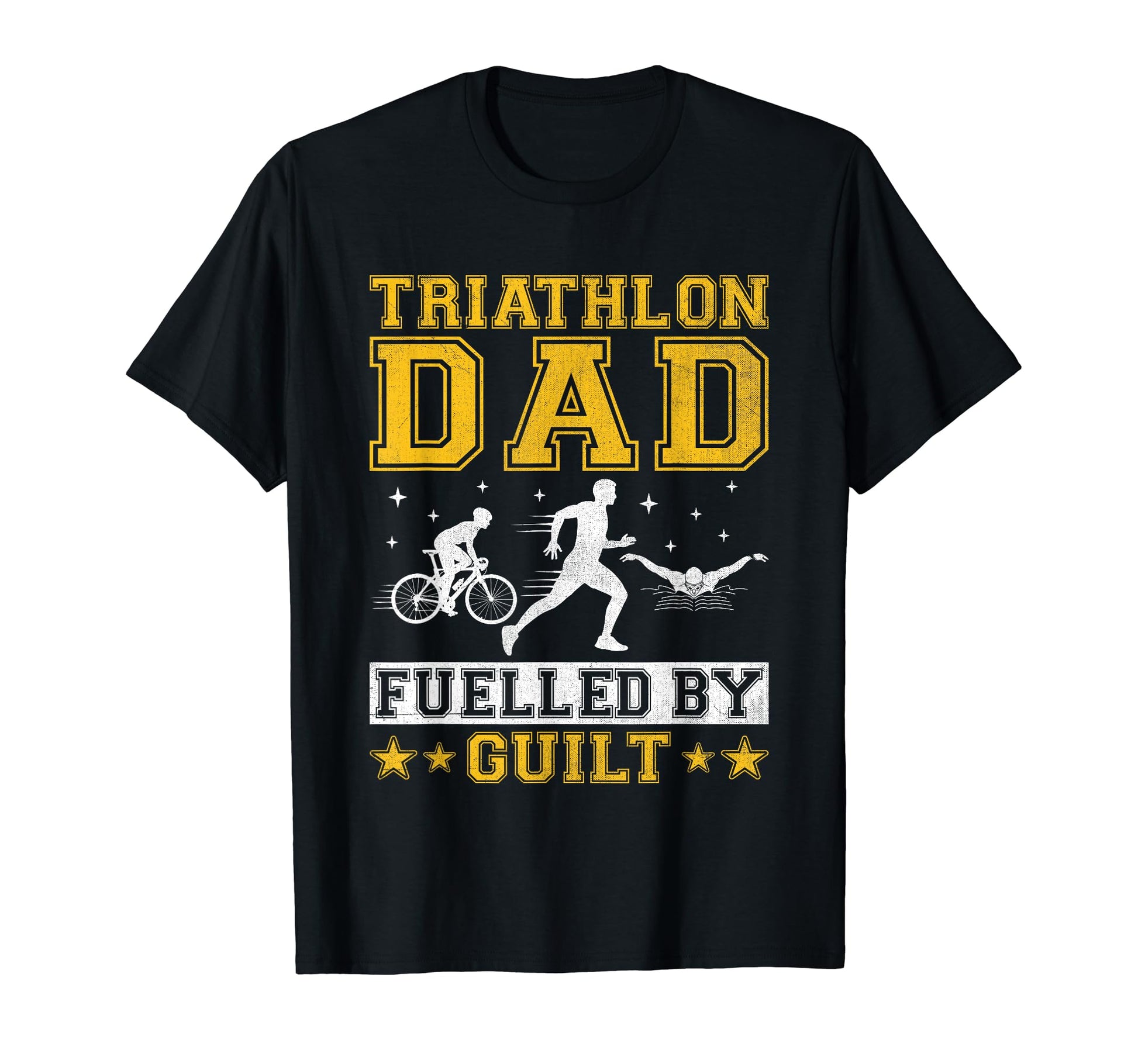 Triathlon Dad Swim Bike Run Triathlete T-Shirt - Graphic Print Unisex - T-Shirt, Sweatshirt, Hoodie