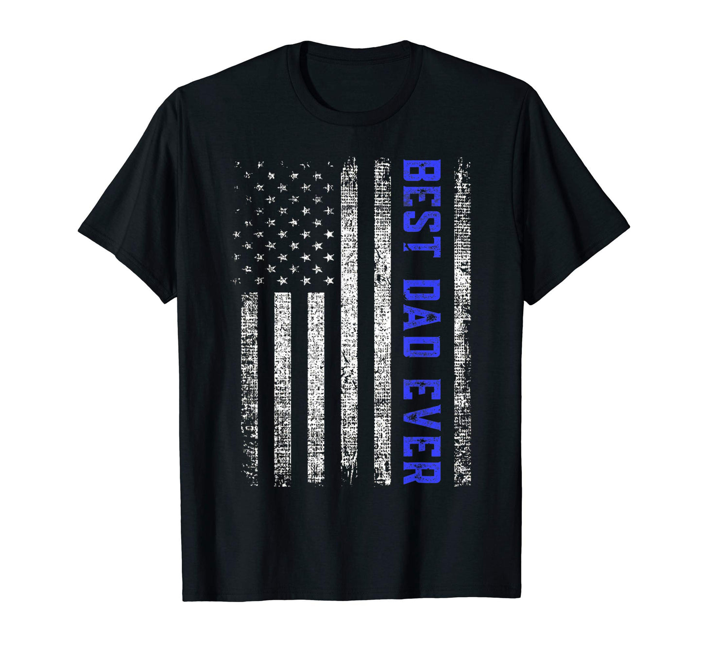 Mens Mens Best Dad Ever American Flag T-Shirt - Graphic Print Men Women - T-Shirt, Sweatshirt, Hoodie