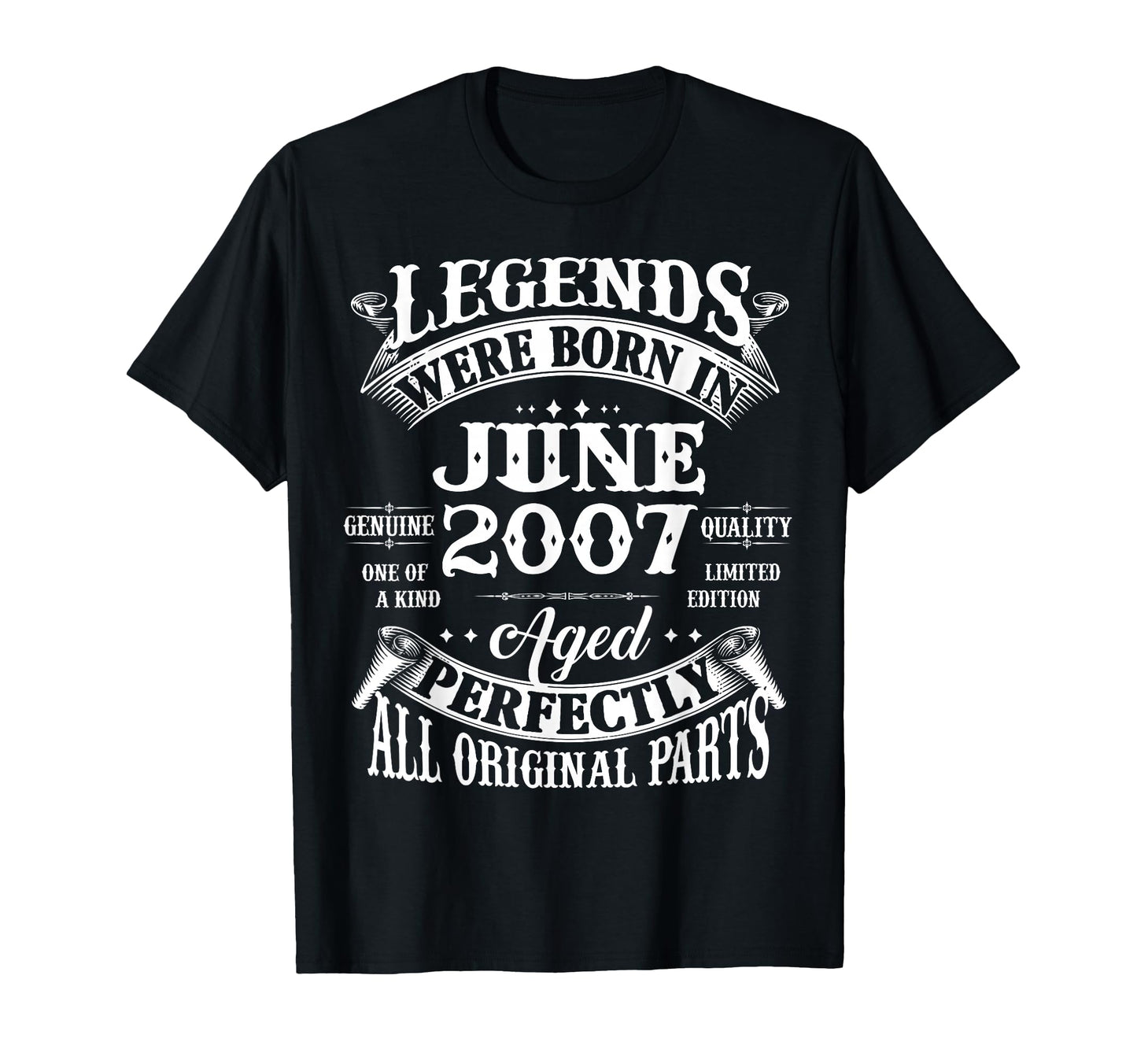 19Th Birthday Gift Legend Born June T-Shirt - Minimalist Print Men Women - T-Shirt, Sweatshirt, Hoodie