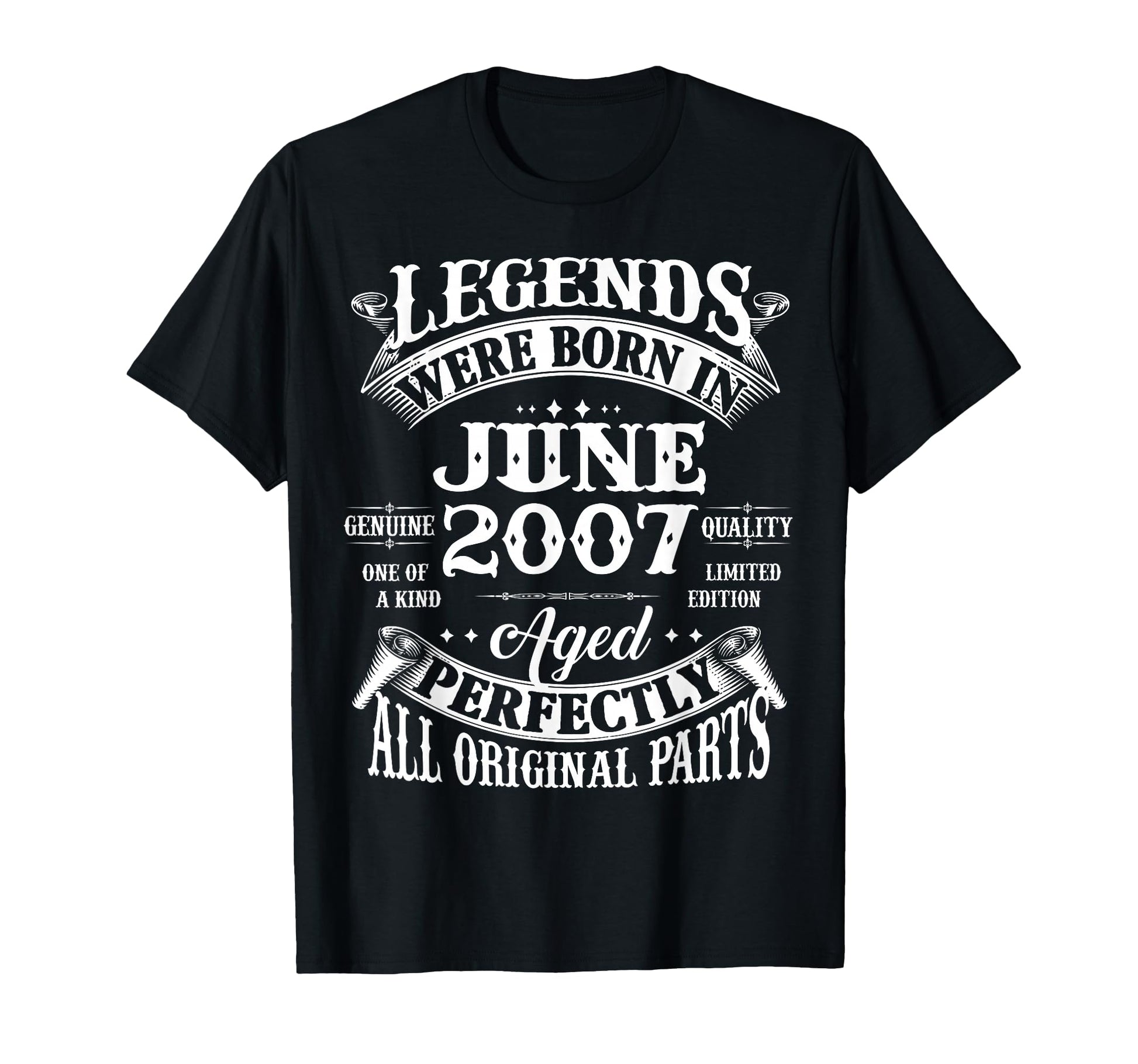 19Th Birthday Gift Legend Born June T-Shirt - Minimalist Print Men Women - T-Shirt, Sweatshirt, Hoodie