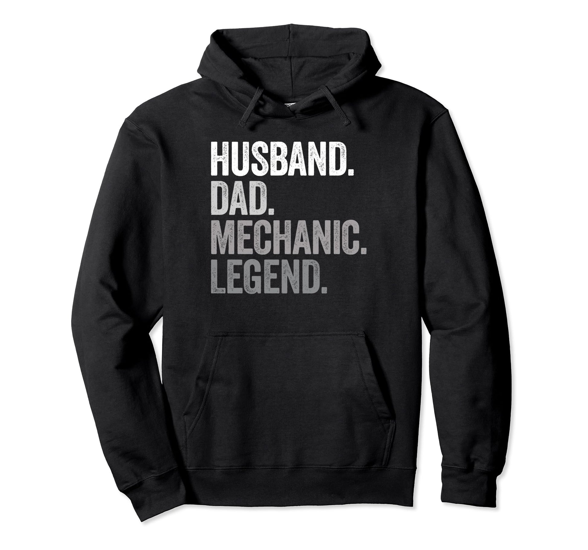 Husband Dad Mechanic Funny Car Guy Garage Hoodie - Graphic Print Unisex - T-Shirt, Sweatshirt, Hoodie