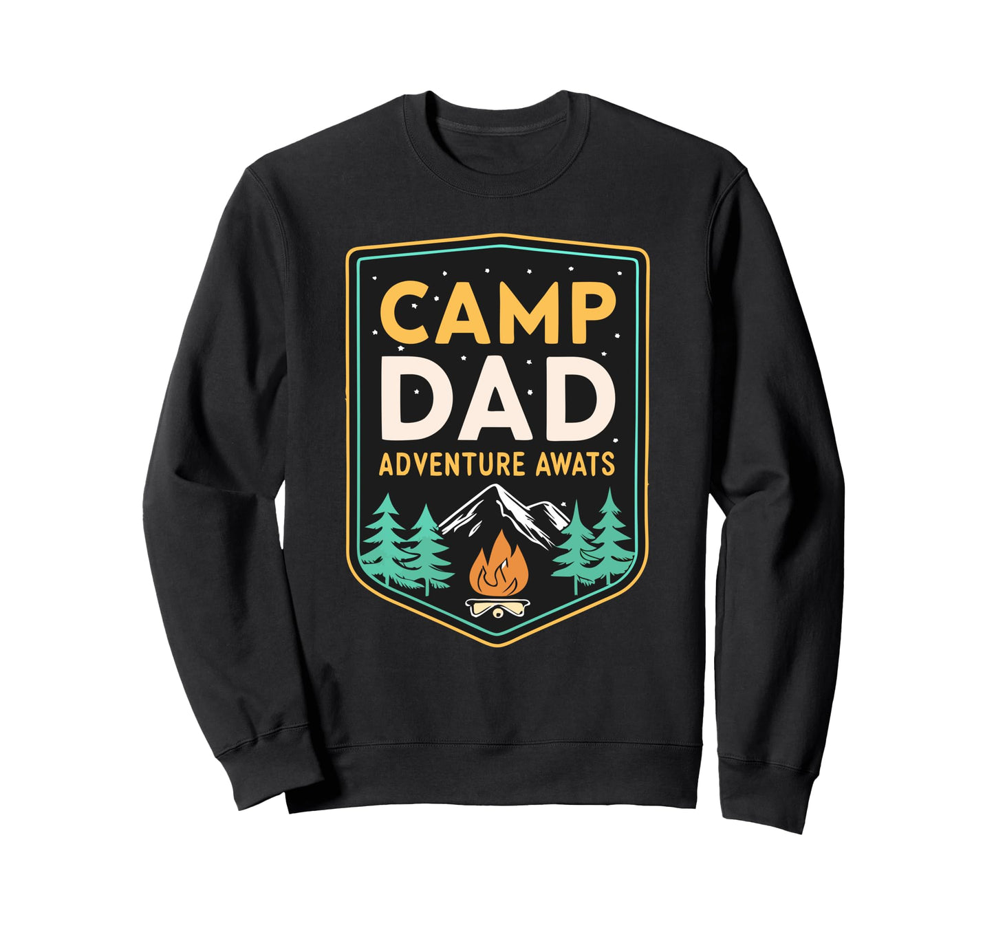 Adventure Dad Camp Dad Fathers Day Sweatshirt - Unique Graphic Men Women - T-Shirt, Sweatshirt, Hoodie