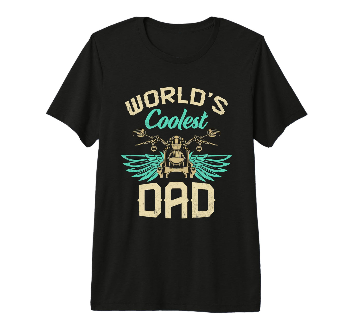 Mens Worlds Coolest Dad Motorcycle T-Shirt - Novelty Apparel Men Women - T-Shirt, Sweatshirt, Hoodie