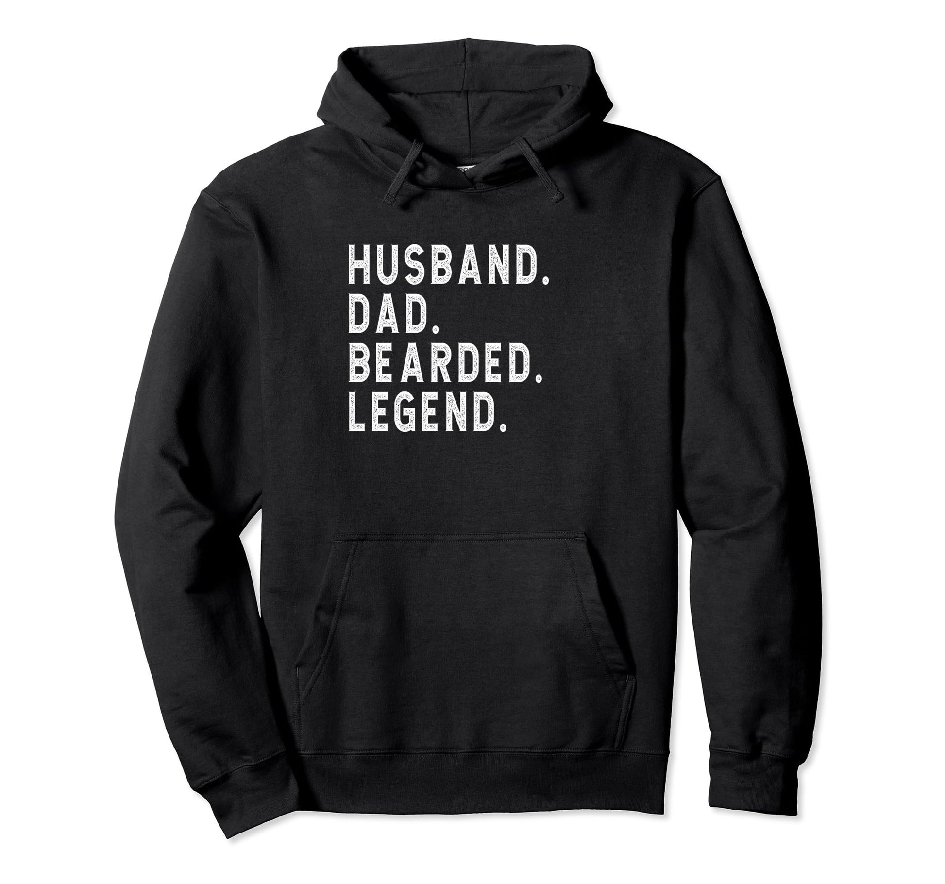 Husband Dad Bearded Legend Fathers Day Hoodie - Graphic Print Men Women - T-Shirt, Sweatshirt, Hoodie