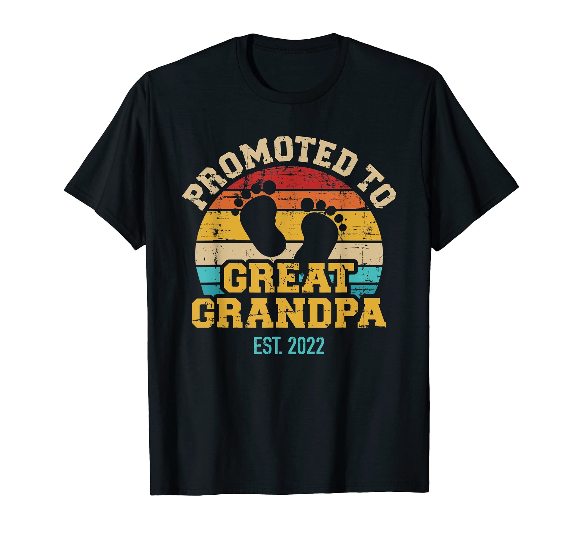 Mens Promoted To Great Grandpa 2022 T-Shirt - Graphic Print Men Women - T-Shirt, Sweatshirt, Hoodie