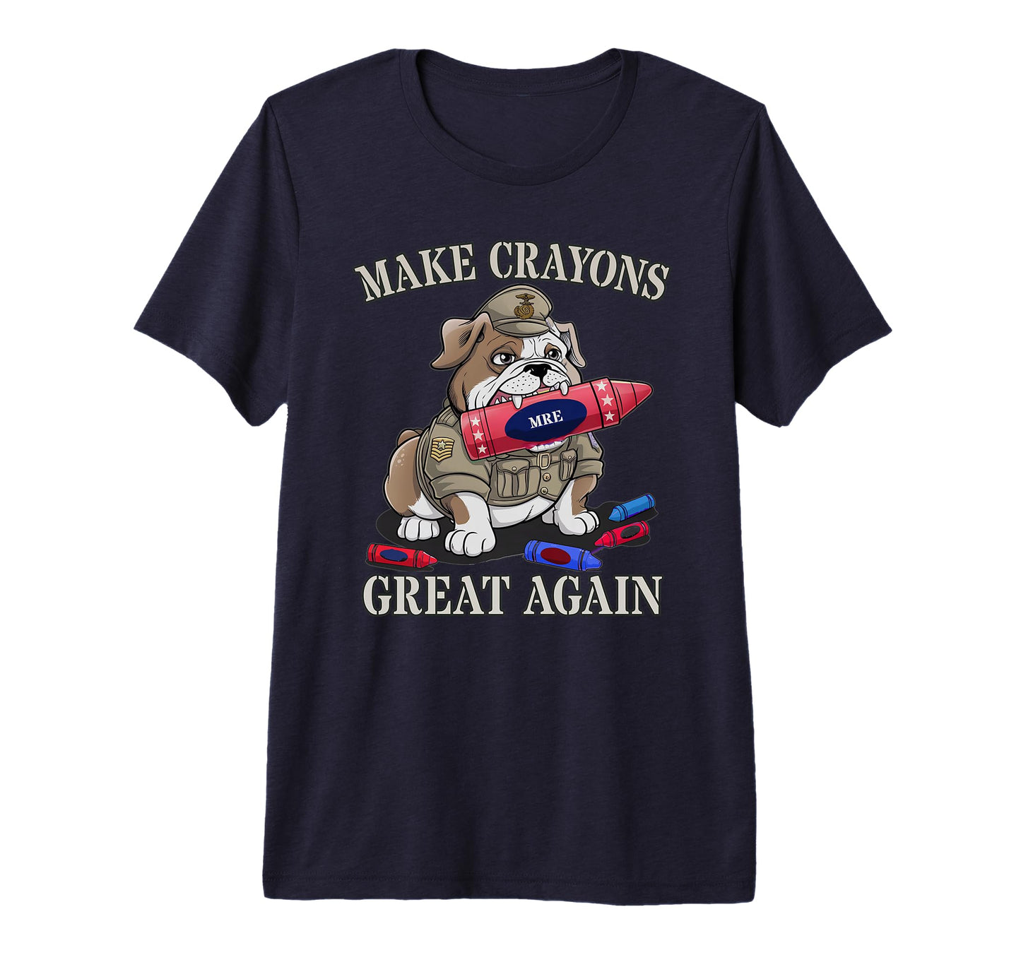 Funny Make Crayons Great Again Military T-Shirt - Aesthetic Graphic Unisex - T-Shirt, Sweatshirt, Hoodie