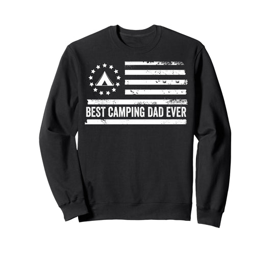 Camping Outdoor Us American Flag Sweatshirt - Streetwear Style Unisex - T-Shirt, Sweatshirt, Hoodie