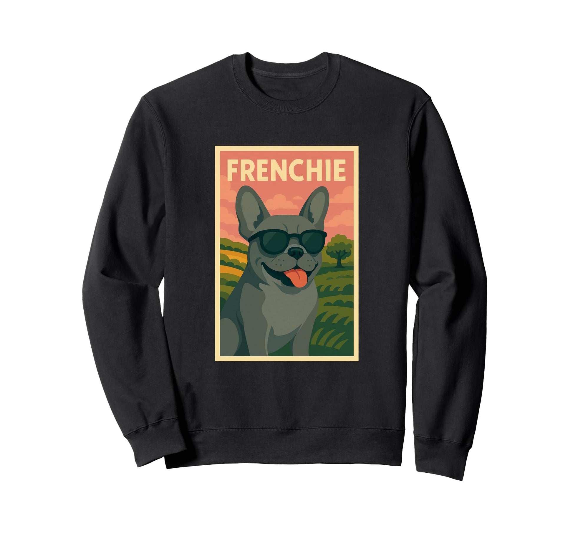 French Bulldog Art Minimalist Pop Art Sweatshirt - Minimalist Print Unisex - T-Shirt, Sweatshirt, Hoodie