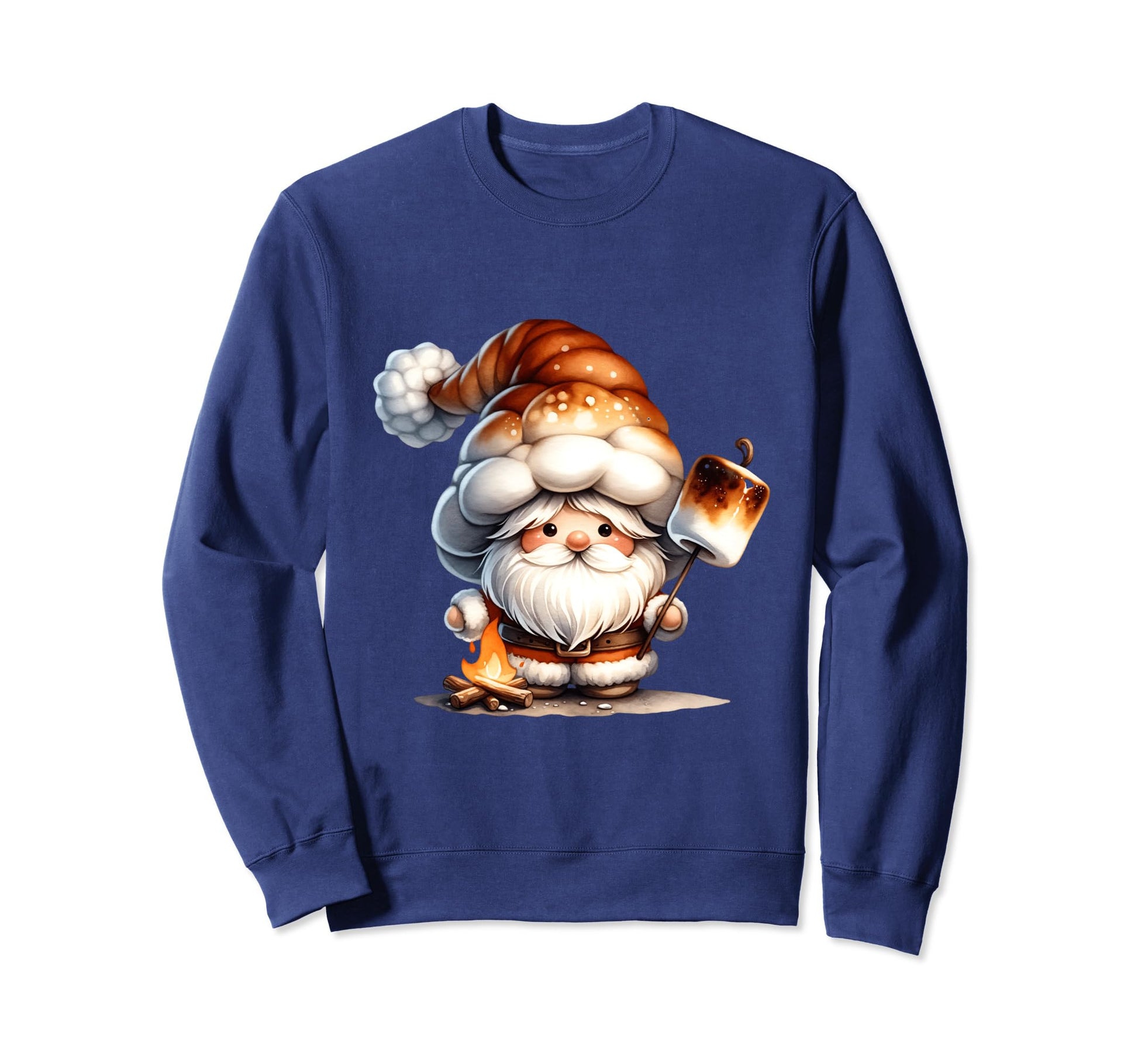 Funny Outdoor Gnome Dad Camping Smores Sweatshirt - Novelty Apparel Unisex - T-Shirt, Sweatshirt, Hoodie