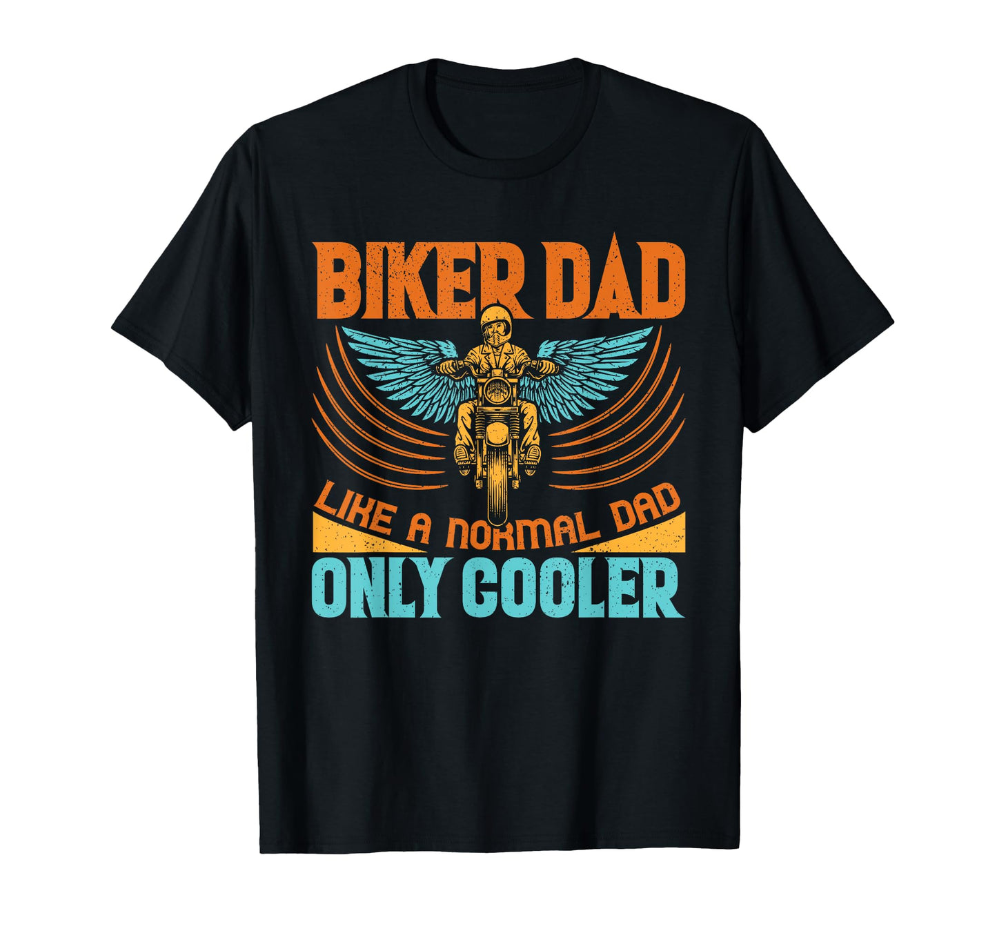 Biker Dad Funny Bike Riding Papa T-Shirt - Graphic Print Men Women - T-Shirt, Sweatshirt, Hoodie