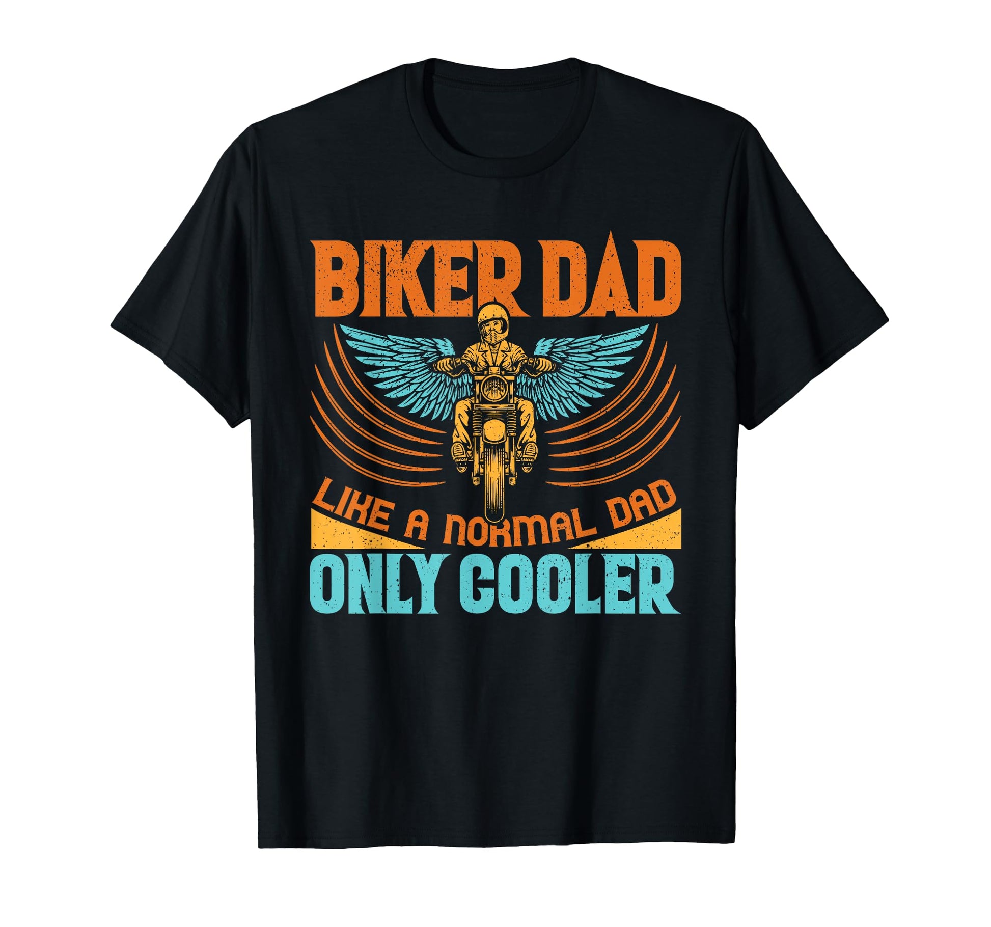 Biker Dad Funny Bike Riding Papa T-Shirt - Graphic Print Men Women - T-Shirt, Sweatshirt, Hoodie