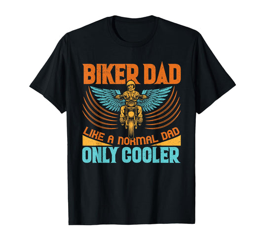 Biker Dad Funny Bike Riding Papa T-Shirt - Graphic Print Men Women - T-Shirt, Sweatshirt, Hoodie