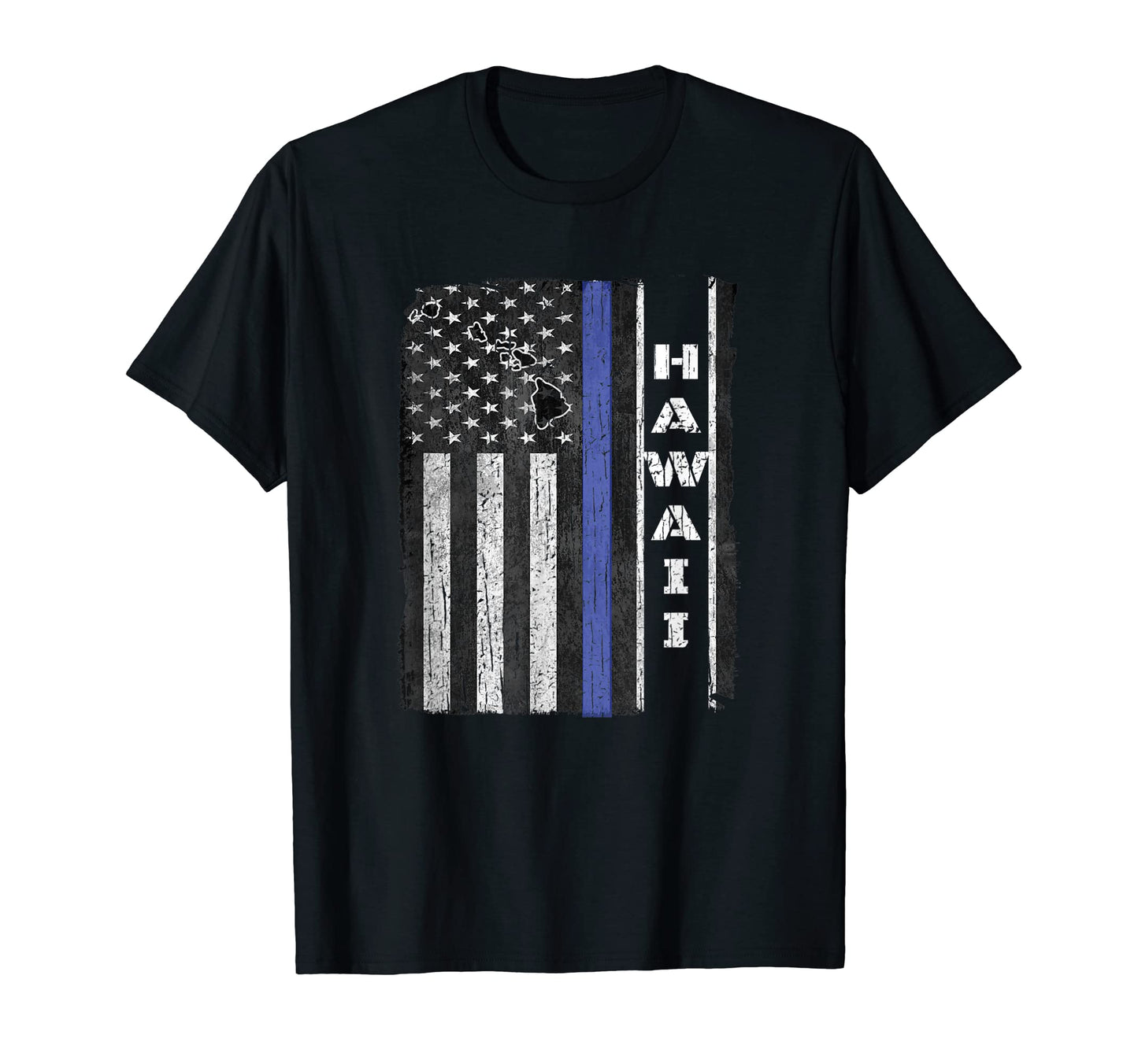 Hawaii Thin Blue Line Police Week Leo T-Shirt - Custom Art Print Men Women - T-Shirt, Sweatshirt, Hoodie