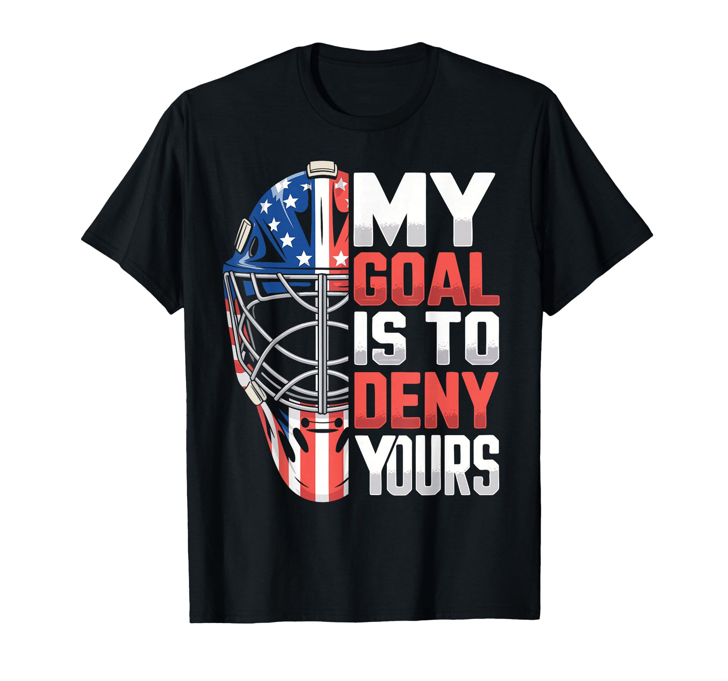 Ice Hockey Goalkeeper Mask Goalie Hockey T-Shirt - Unique Graphic Men Women - T-Shirt, Sweatshirt, Hoodie