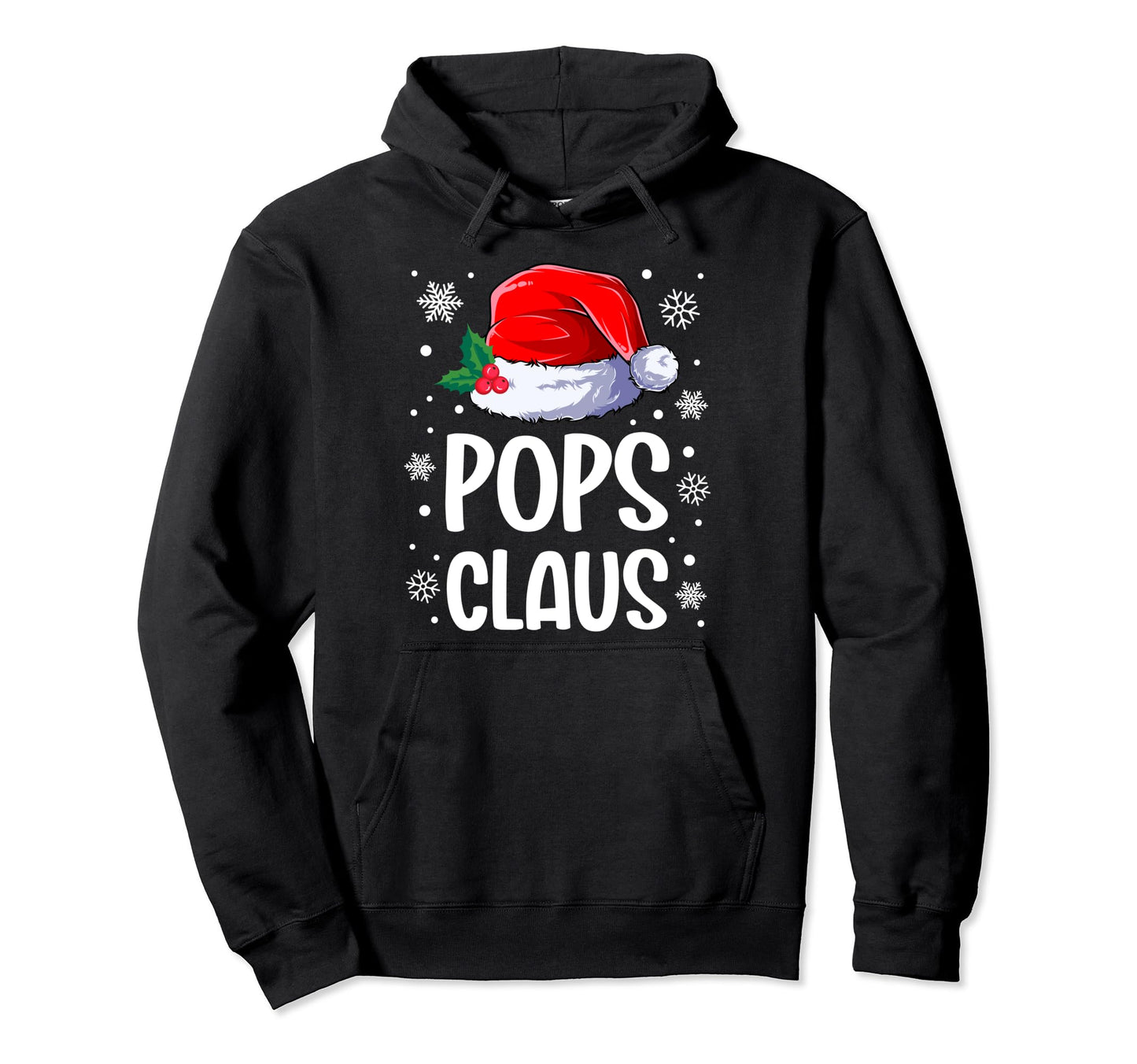 Pops Claus Santa Matching Family Hoodie - Aesthetic Graphic Men Women - T-Shirt, Sweatshirt, Hoodie