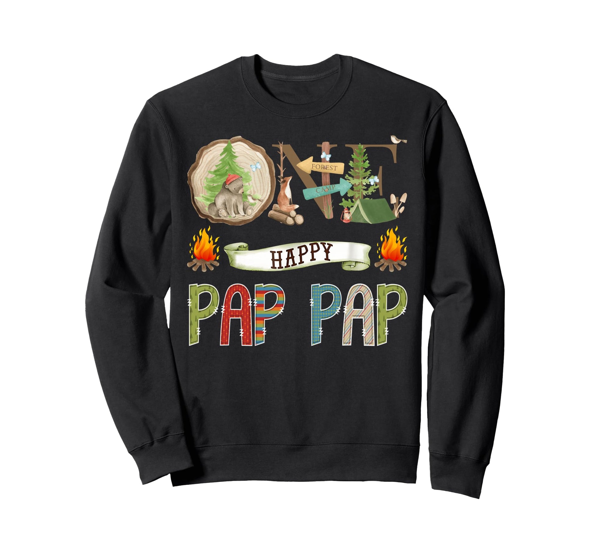 One Happy Pap Pap Camper 1St Sweatshirt - Unique Graphic Men Women - T-Shirt, Sweatshirt, Hoodie