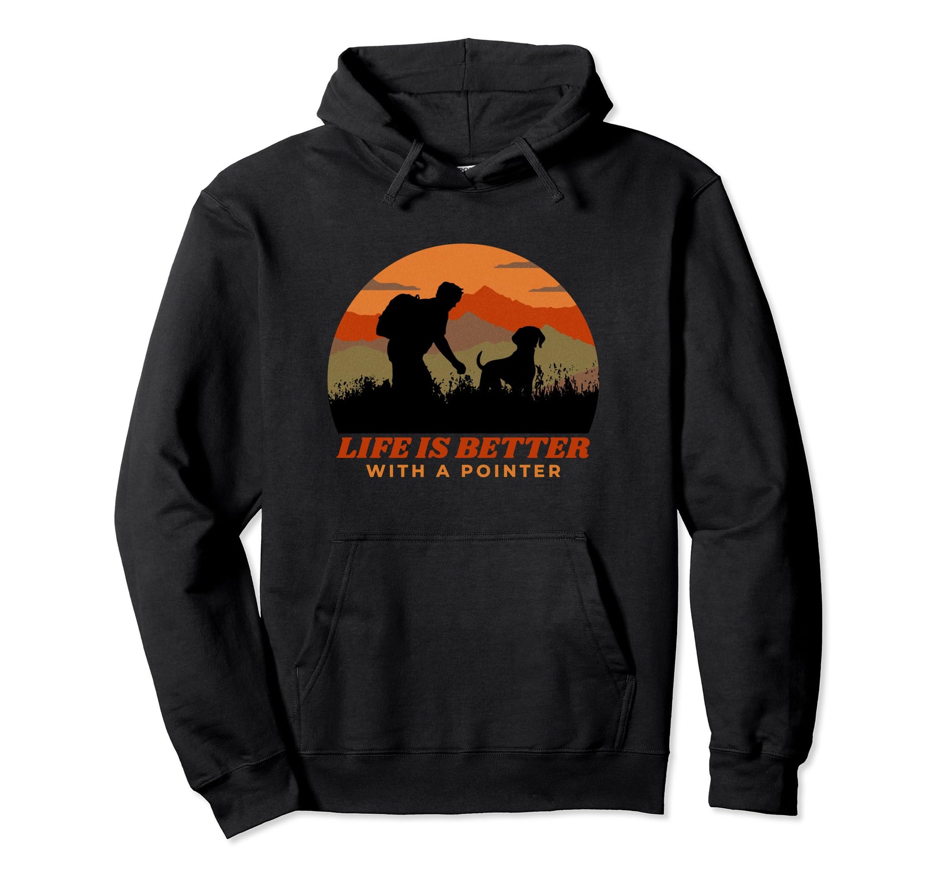 Life Is Better German Shorthaired Hoodie - Fun Novelty Design Men Women - T-Shirt, Sweatshirt, Hoodie