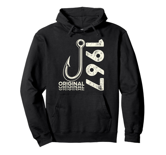 59Th Birthday Fishing Gift Original 1967 Hoodie - Novelty Apparel Men Women - T-Shirt, Sweatshirt, Hoodie