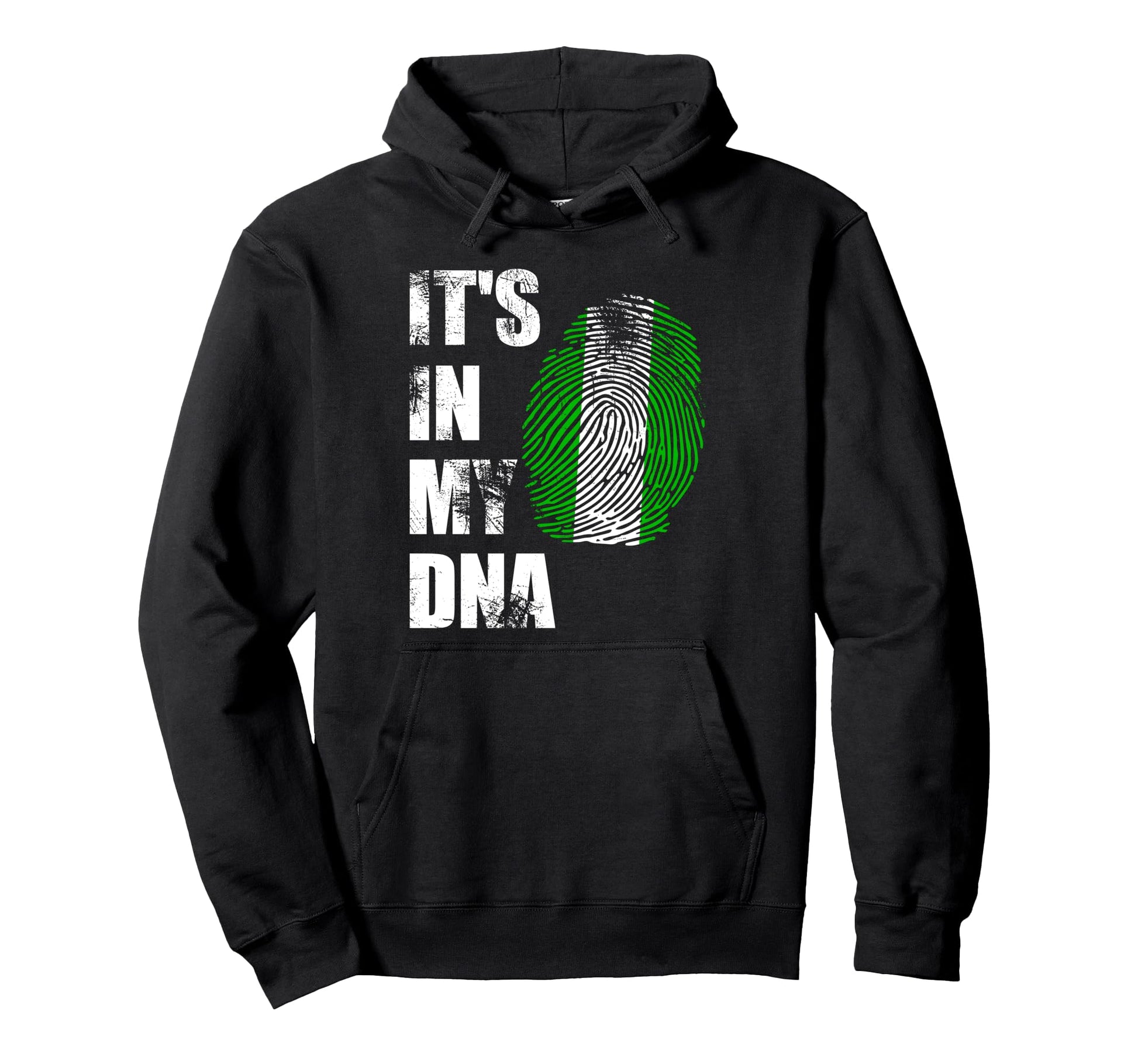 Nigeria Its My Dna Nigerian Flag Hoodie - Minimalist Print Men Women - T-Shirt, Sweatshirt, Hoodie
