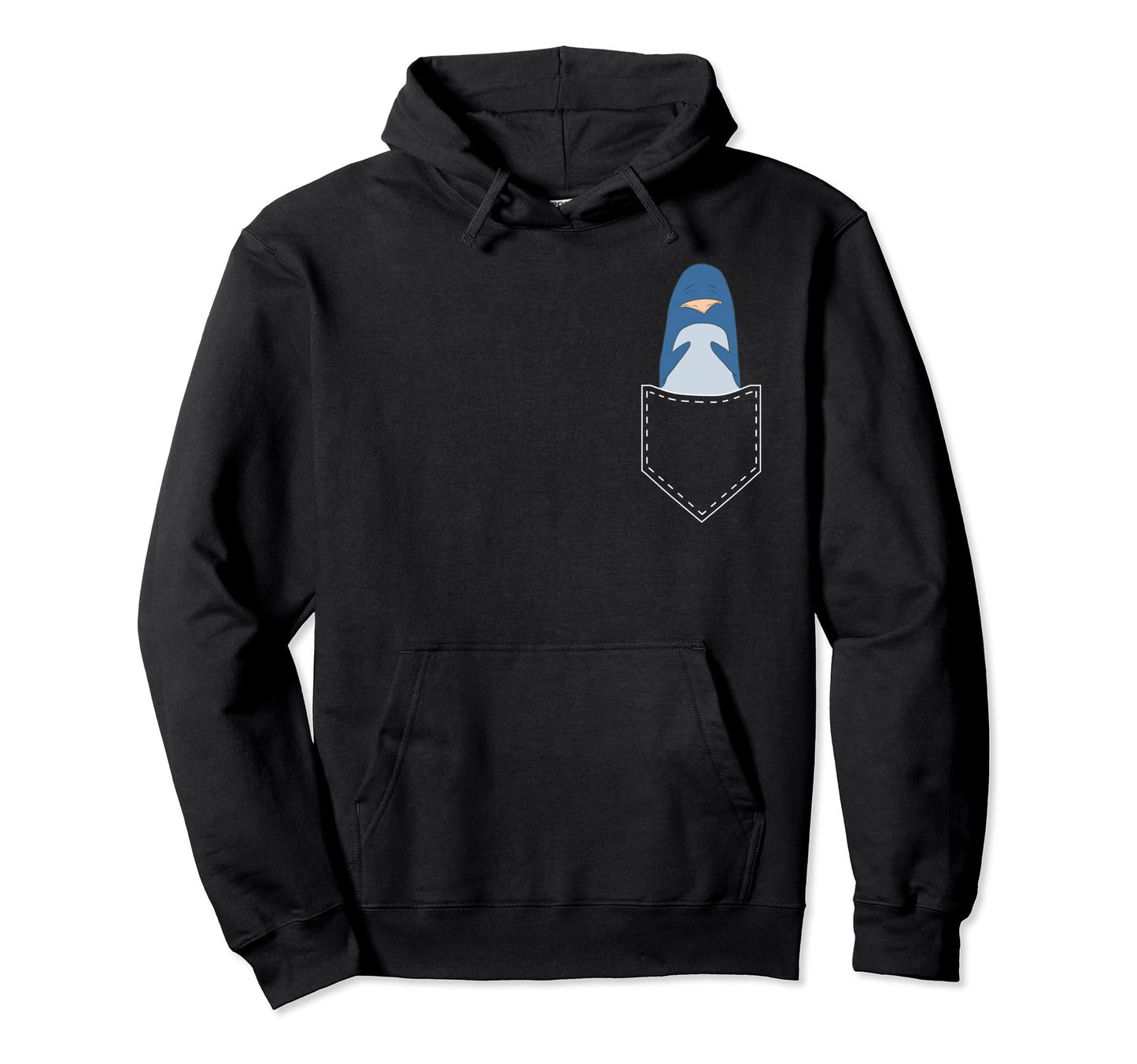 Penguin Pocket Funny Penguins Lover Hoodie - Fun Novelty Design for Adults - T-Shirt, Sweatshirt, Hoodie