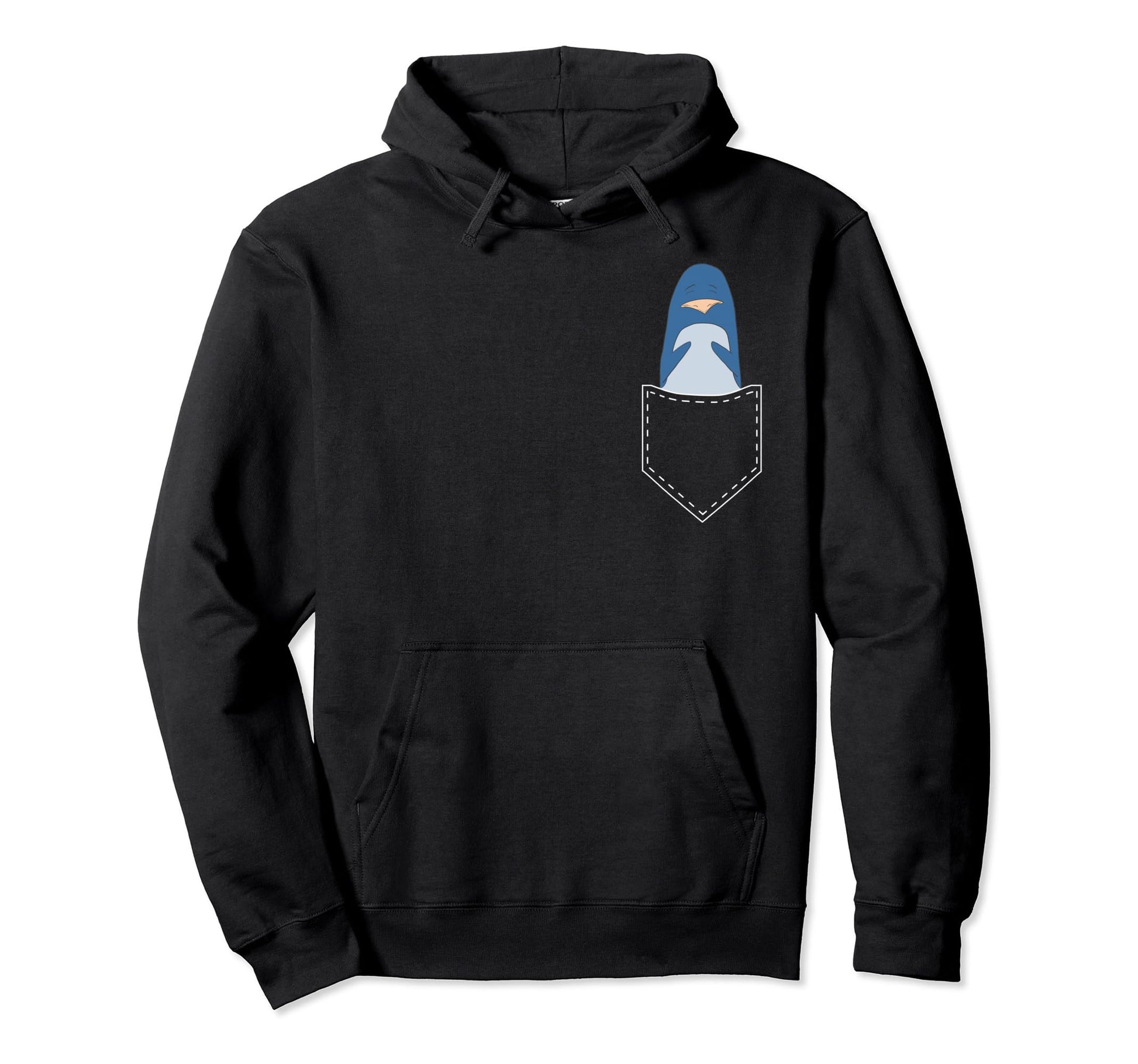 Penguin Pocket Funny Penguins Lover Hoodie - Fun Novelty Design for Adults - T-Shirt, Sweatshirt, Hoodie