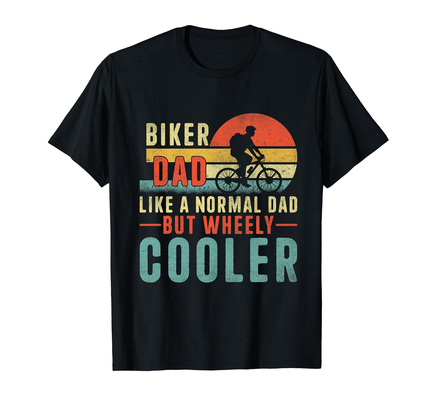Biker Dad Like Normal Dad But Cooler T-Shirt - Minimalist Print Unisex - T-Shirt, Sweatshirt, Hoodie