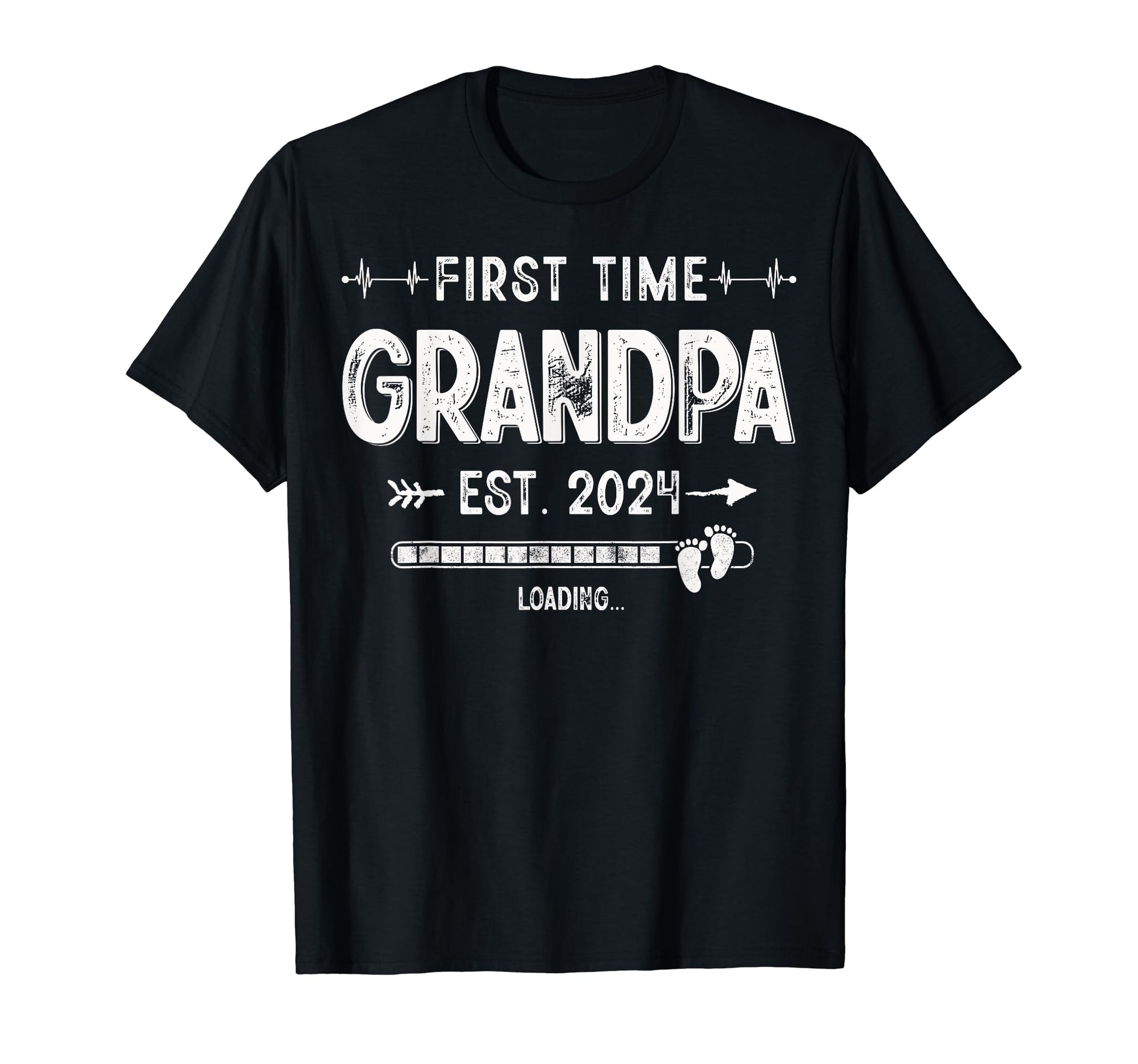 Soon To Be Grandpa Est 2024 Promoted To T-Shirt - Graphic Print Men Women - T-Shirt, Sweatshirt, Hoodie