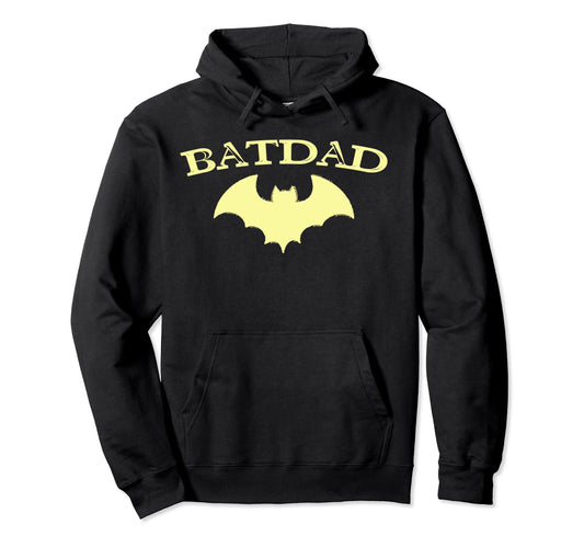 Batdad Super Hero Proud Dad Novelty Costume Hoodie - Trendy Graphic Unisex - T-Shirt, Sweatshirt, Hoodie