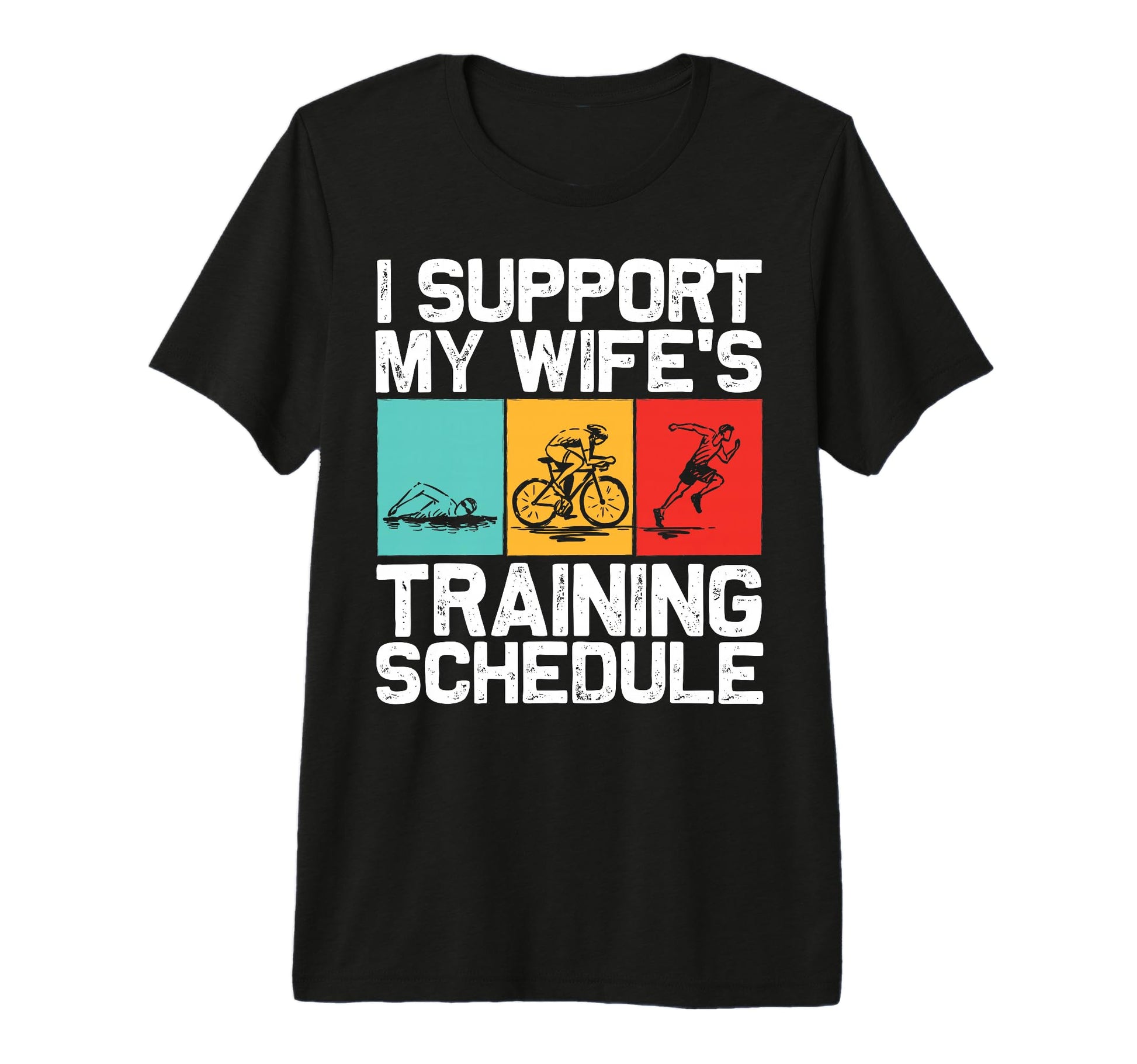 Triathlon Dad Swimming Running Swim T-Shirt - Unique Graphic Men Women - T-Shirt, Sweatshirt, Hoodie