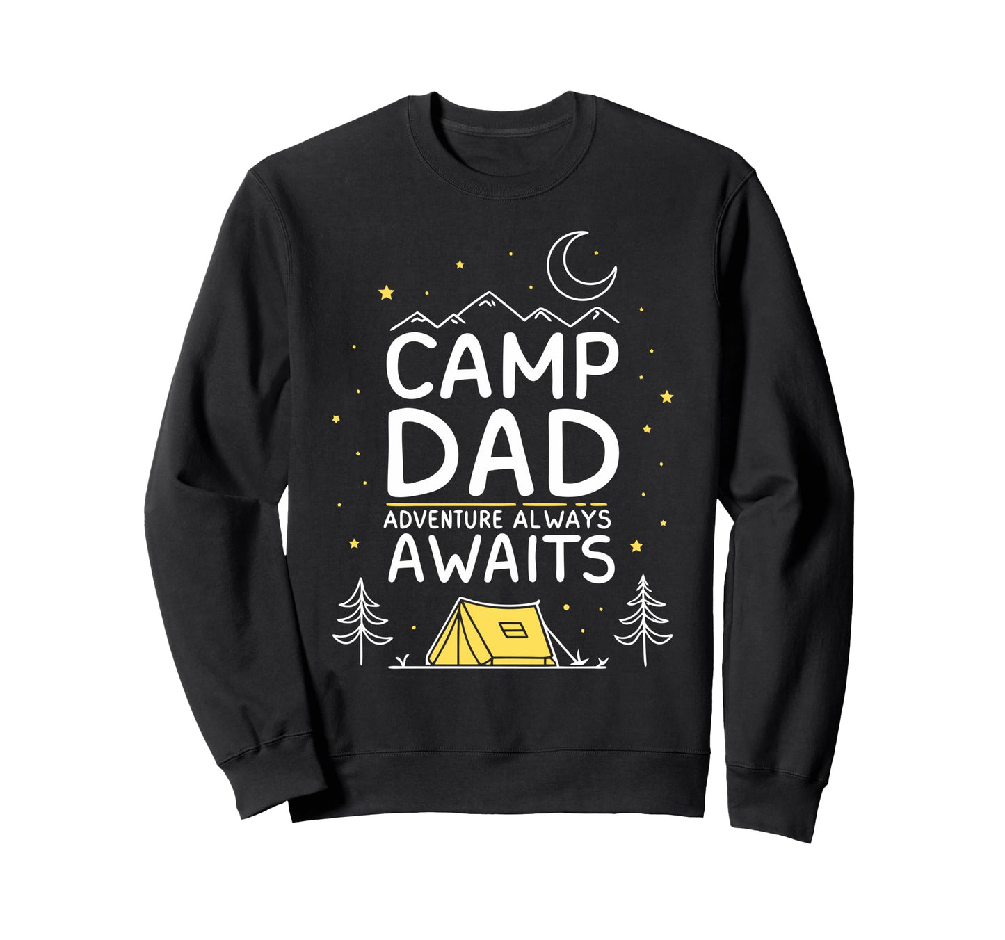 Fathers Day Camping Outdoorsy Dads Sweatshirt - Minimalist Print Unisex - T-Shirt, Sweatshirt, Hoodie
